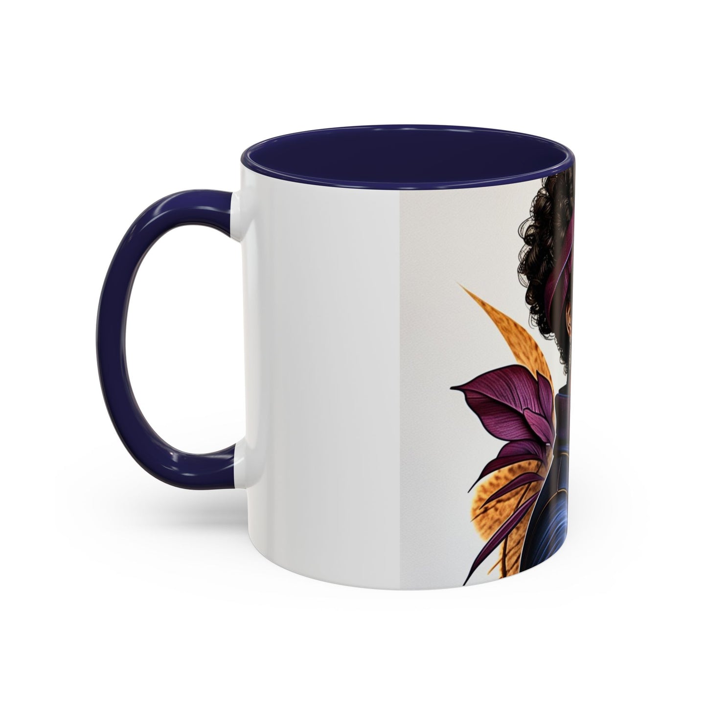 Bold Afrocentric Coffee Mug - Empowering Art for Daily Inspiration, Gift for Her, Doodle Mug, Office Decor, Unique Kitchenware
