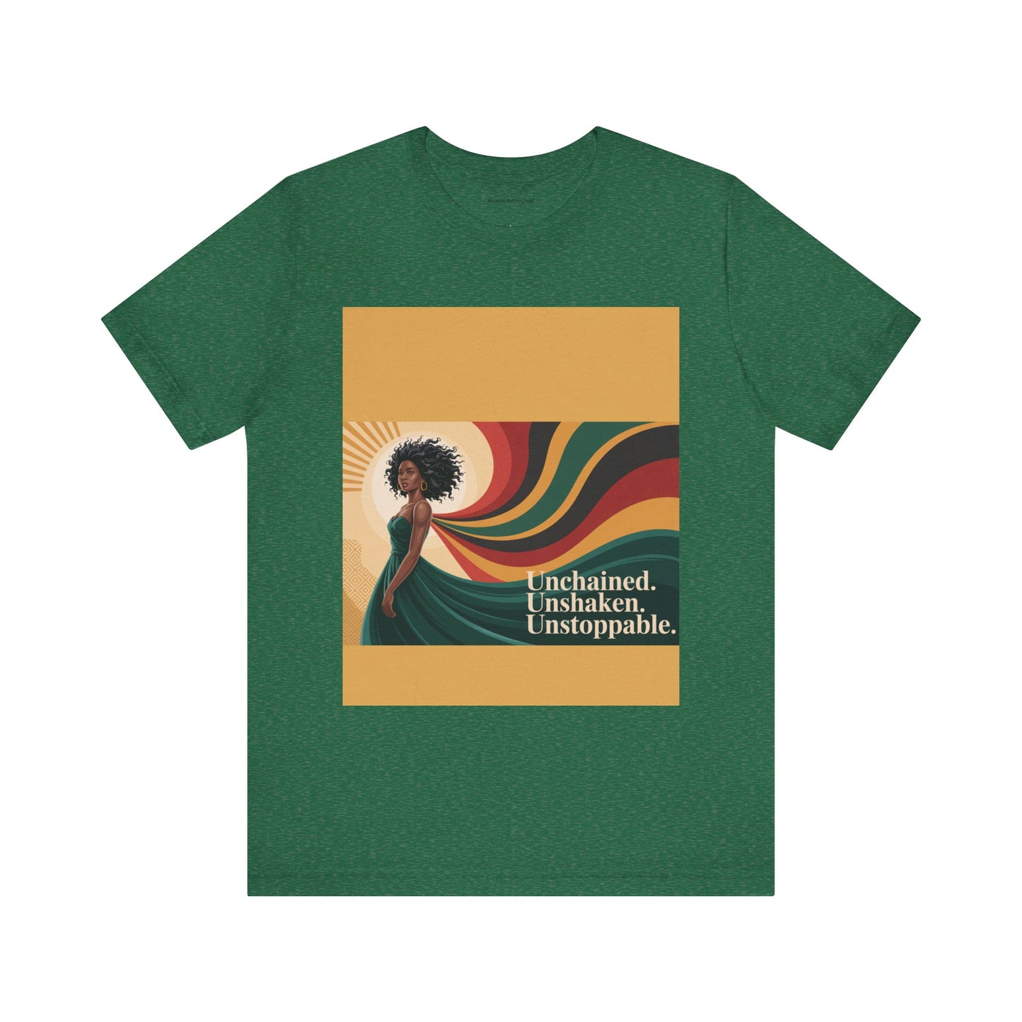 Unisex Inspirational Graphic Tee - Unchained, Unshaken, Unstoppable,
