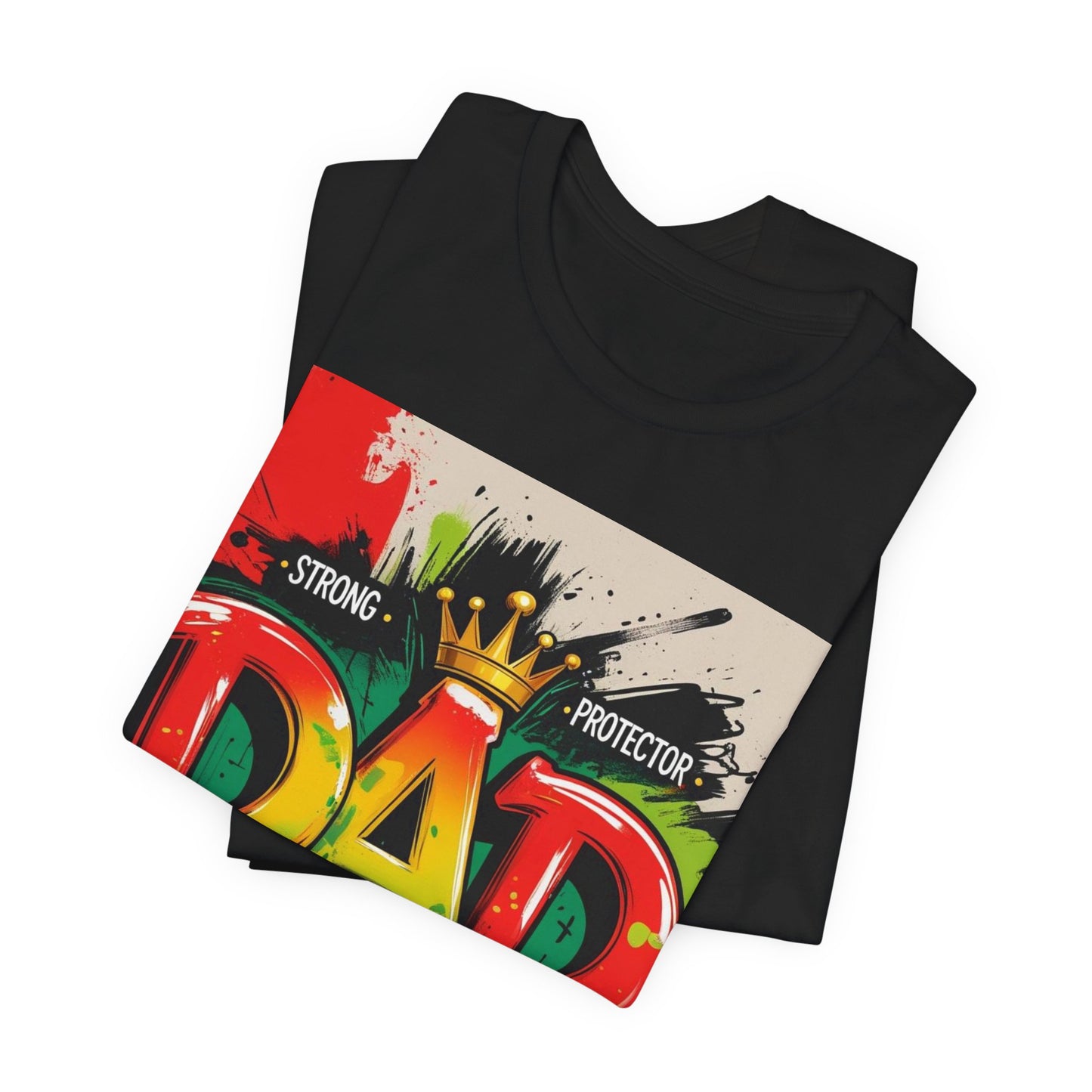 Strong Protector Dad Tee, Father's Day Gift, Dad T-Shirt, Spiritual Dad Shirt, Family Streetwear, Casual Gift for Him
