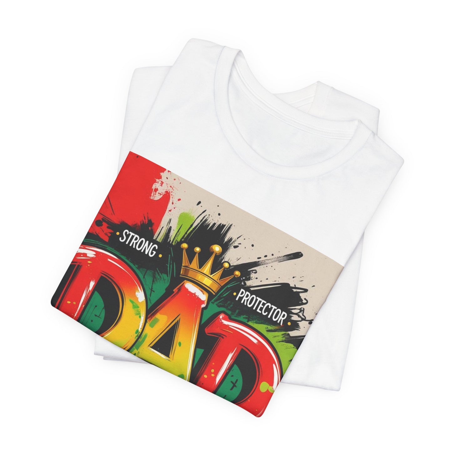 Strong Protector Dad Tee, Father's Day Gift, Dad T-Shirt, Spiritual Dad Shirt, Family Streetwear, Casual Gift for Him