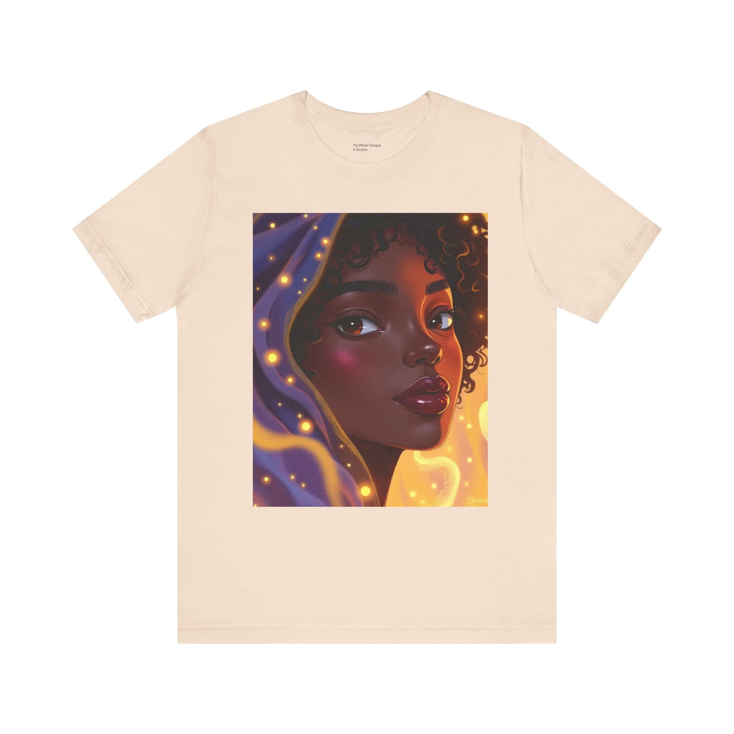 Magic Glow Art Tee, Unisex Short Sleeve Shirt, Artistic Graphic T-Shirt, Boho Style Tee, Casual Wear, Gift for Art Lovers
