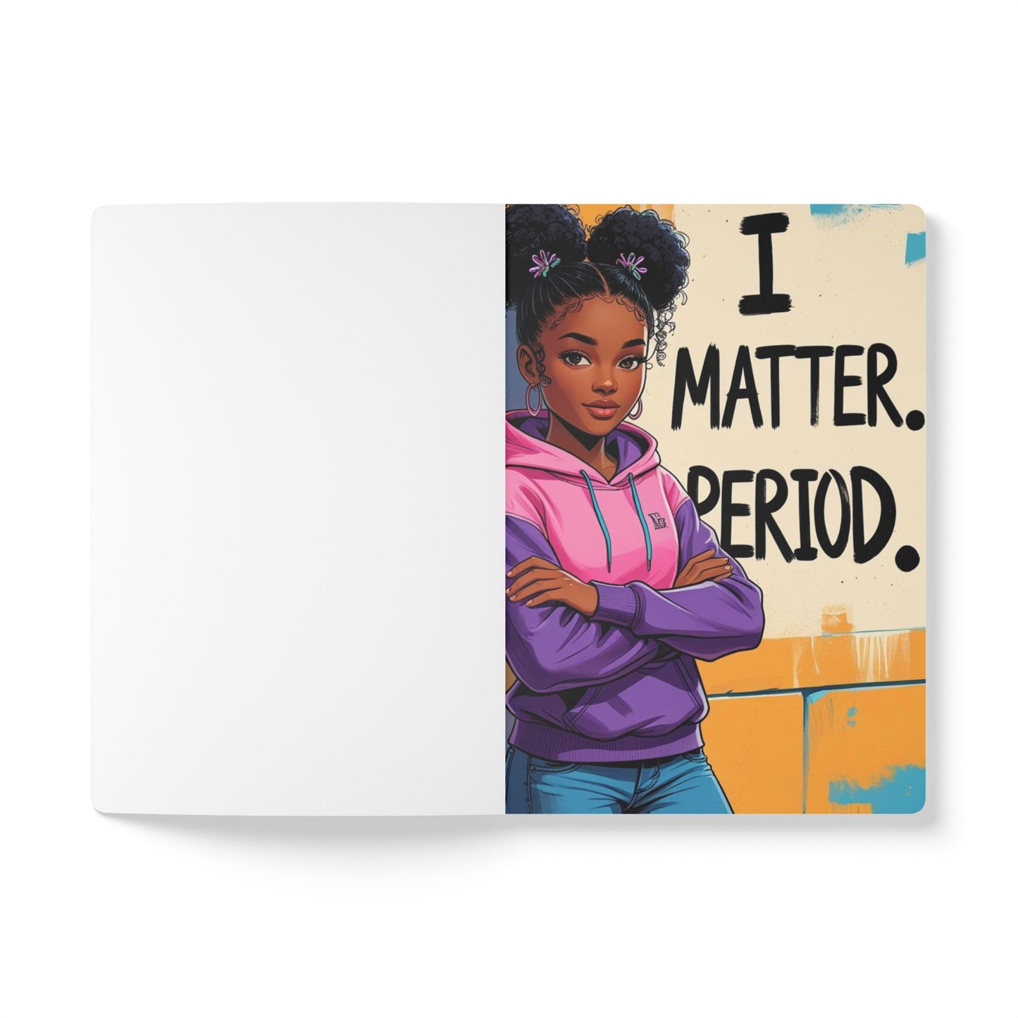 Empowering Softcover Journal, Motivational Notebook, Inspirational Gift, Artistic Journal, Fashionable Stationery for Teen girls