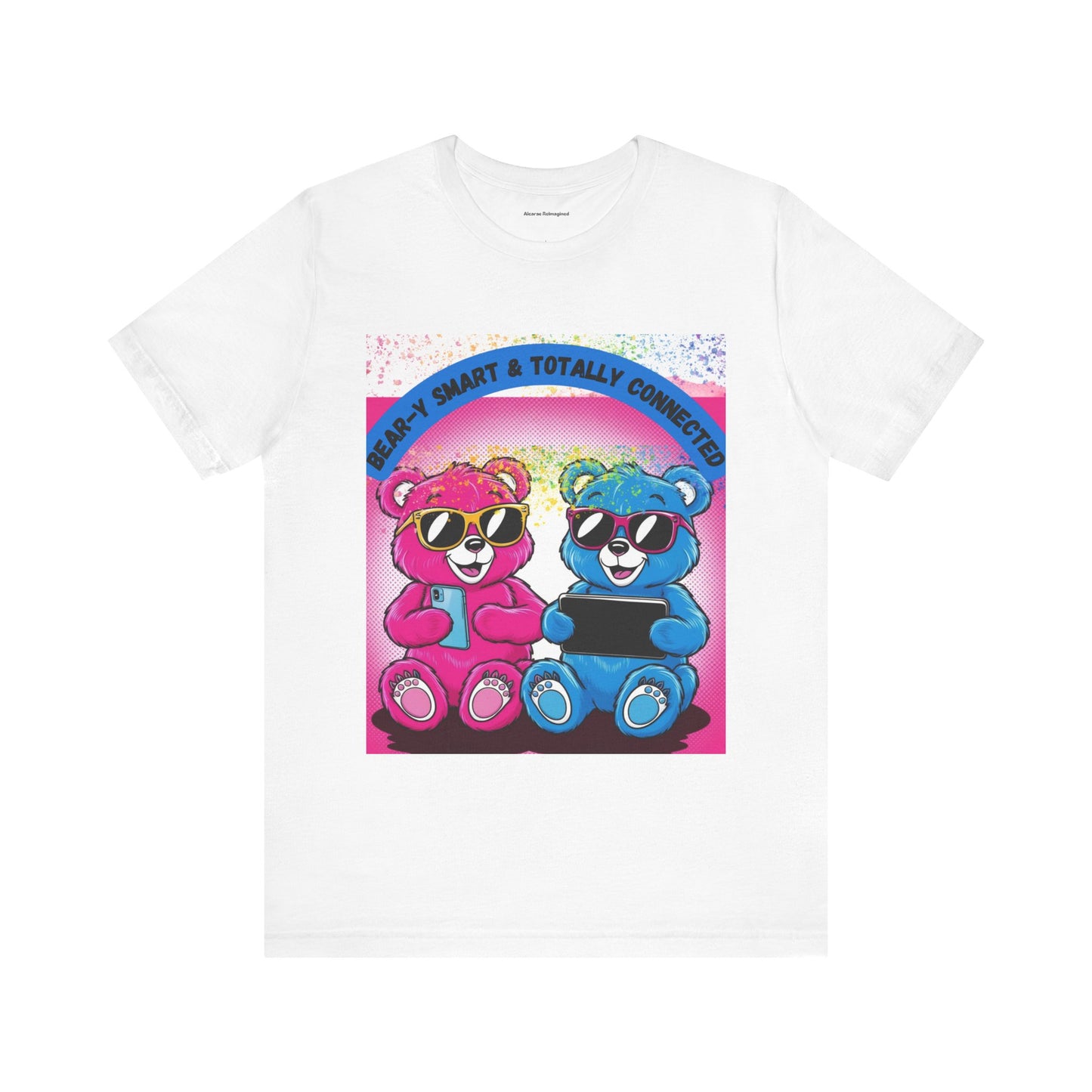 Cool Bear Graphic Tee ,Fun & Smart Unisex Short Sleeve Shirt