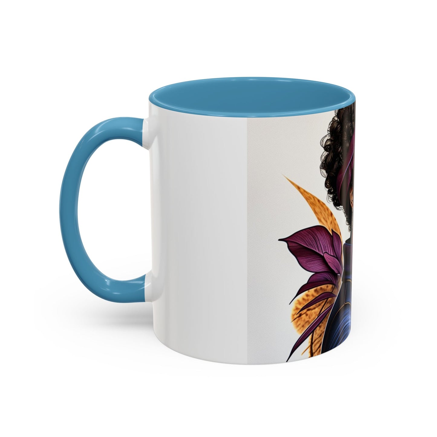 Bold Afrocentric Coffee Mug - Empowering Art for Daily Inspiration, Gift for Her, Doodle Mug, Office Decor, Unique Kitchenware
