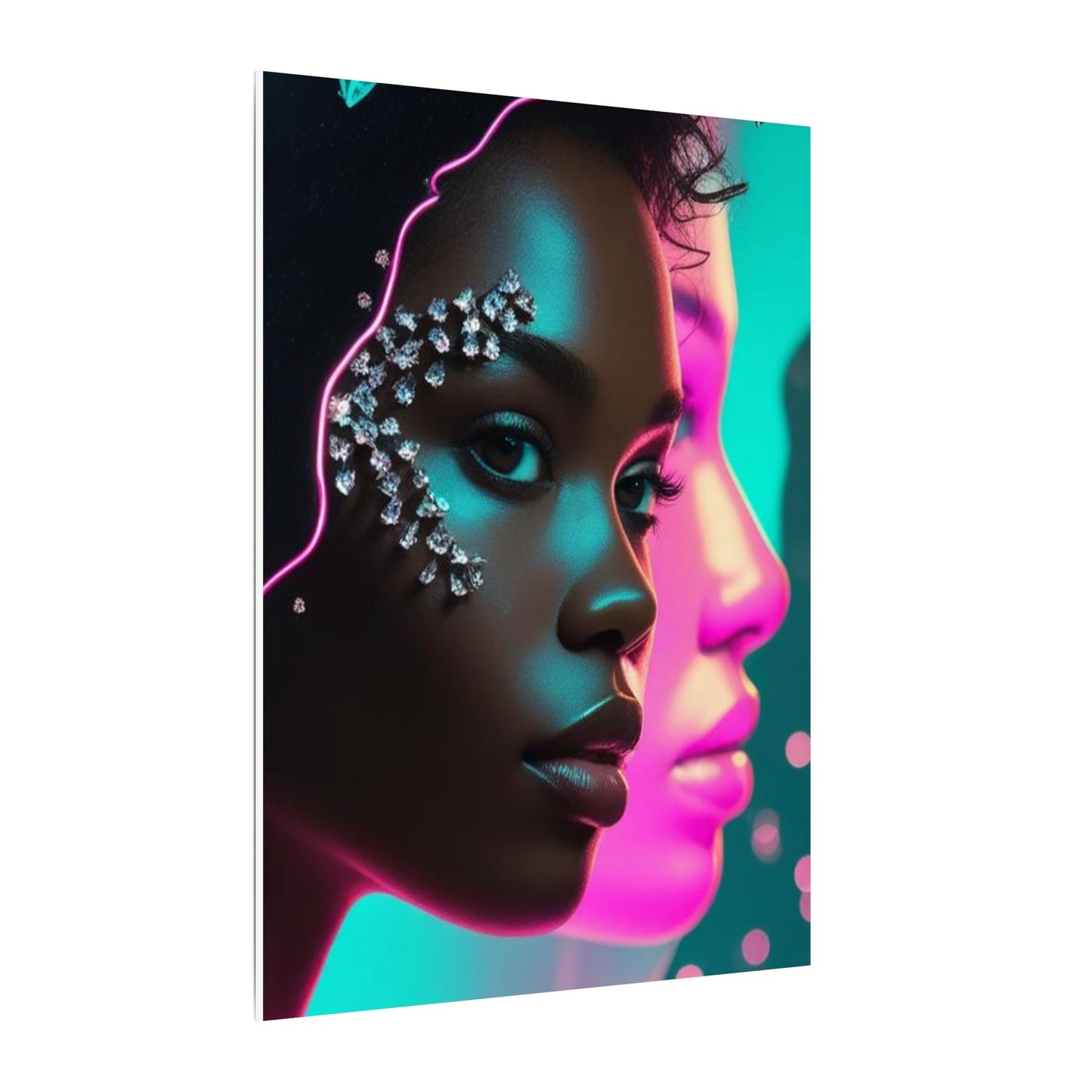 Vibrant Art Canvas Print, Wall Decor, Home Office Art, Unique Gift, Modern Design, Colorful Wall Hanging