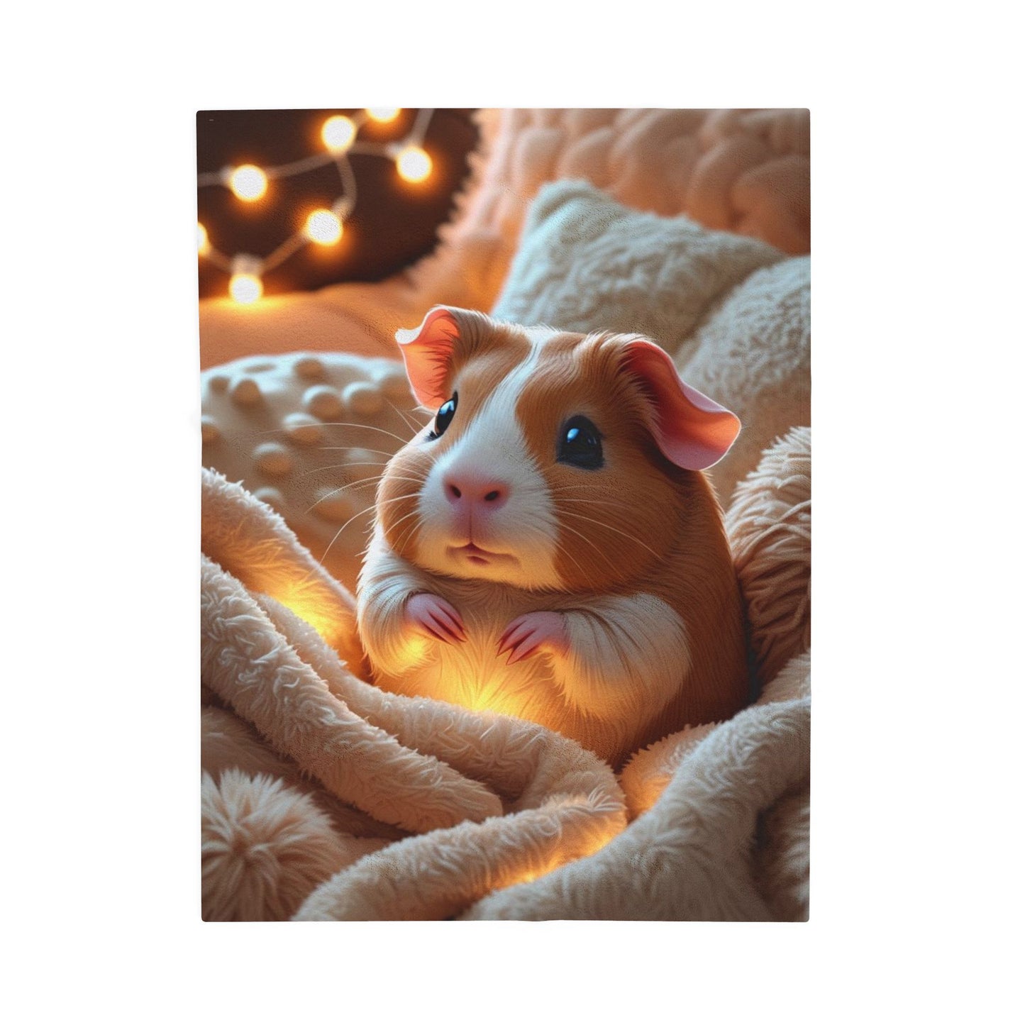 Cozy Guinea Pig Plush Blanket, Warm Fleece Blanket, Cute Pet Design Throw, Soft Home Decor, Ideal Gift for Animal Lovers