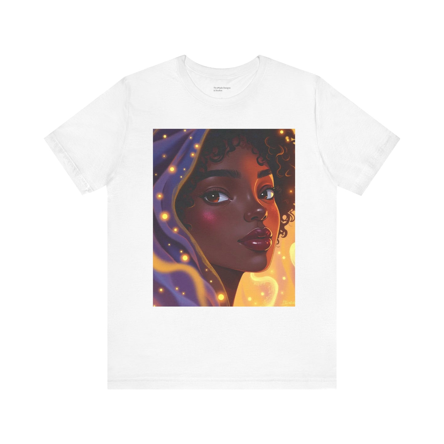 Magic Glow Art Tee, Unisex Short Sleeve Shirt, Artistic Graphic T-Shirt, Boho Style Tee, Casual Wear, Gift for Art Lovers