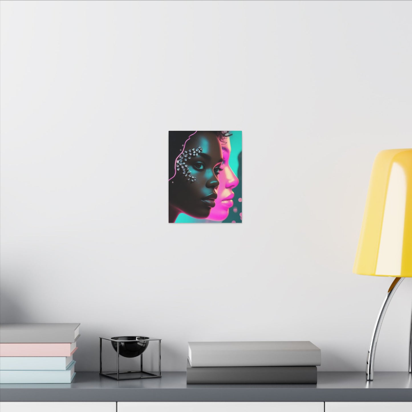 Vibrant Art Canvas Print, Wall Decor, Home Office Art, Unique Gift, Modern Design, Colorful Wall Hanging
