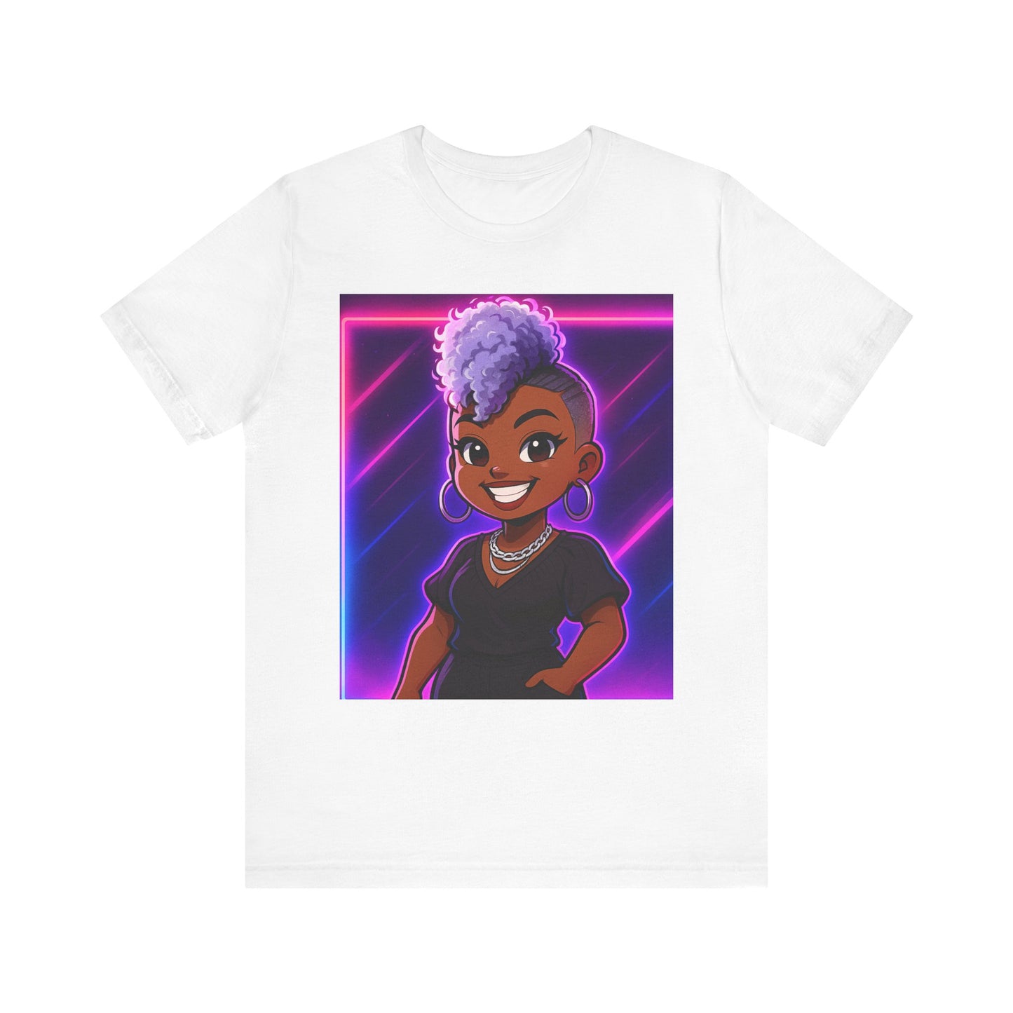 Cartoon Style Unisex Tee - Hand and Heart Crafted Loved Ones Design