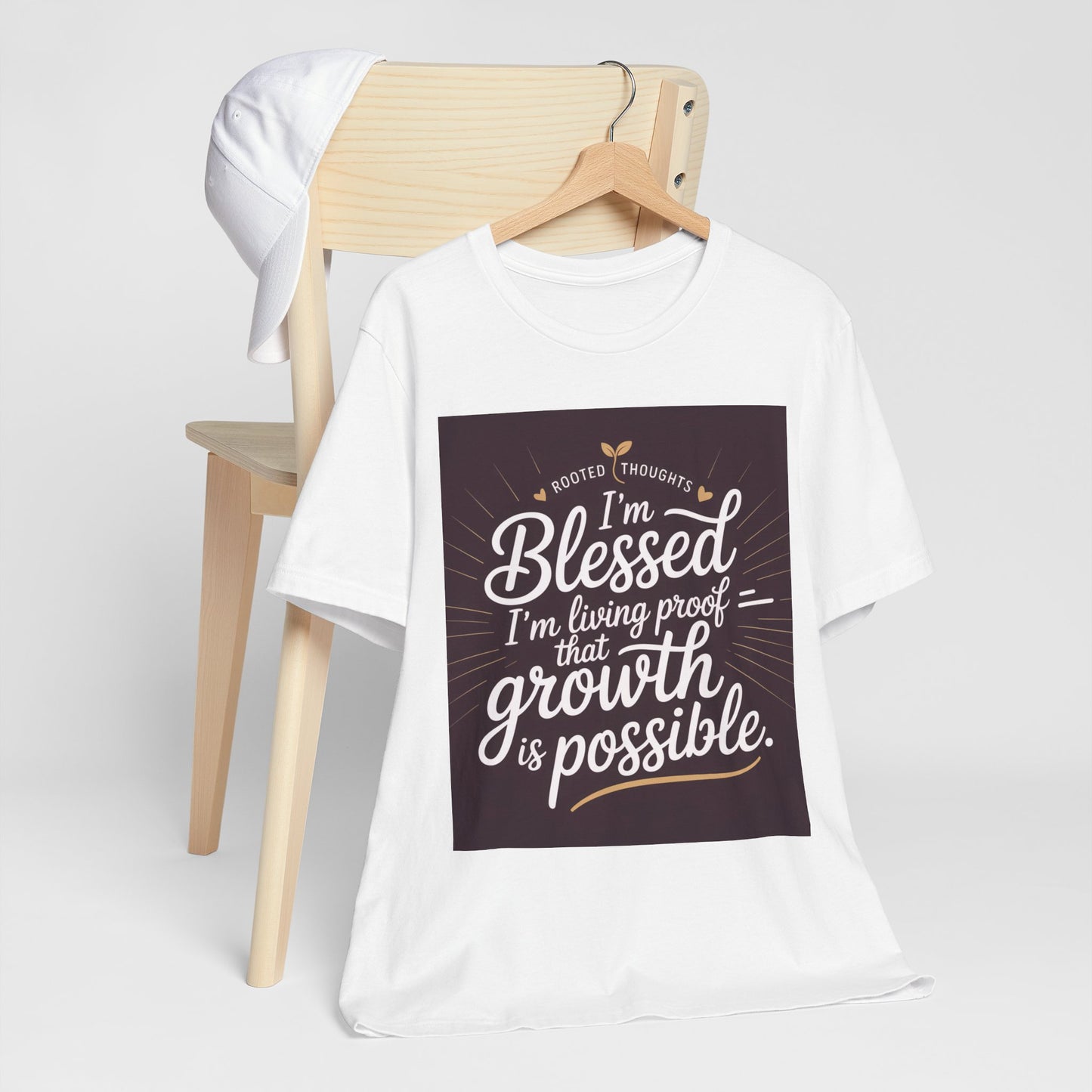 Unisex Growth Proof Tee - I'm Blessed, Inspirational Shirt, Motivational Gift, Spiritual Apparel, Positive Vibes, Everyday Wear