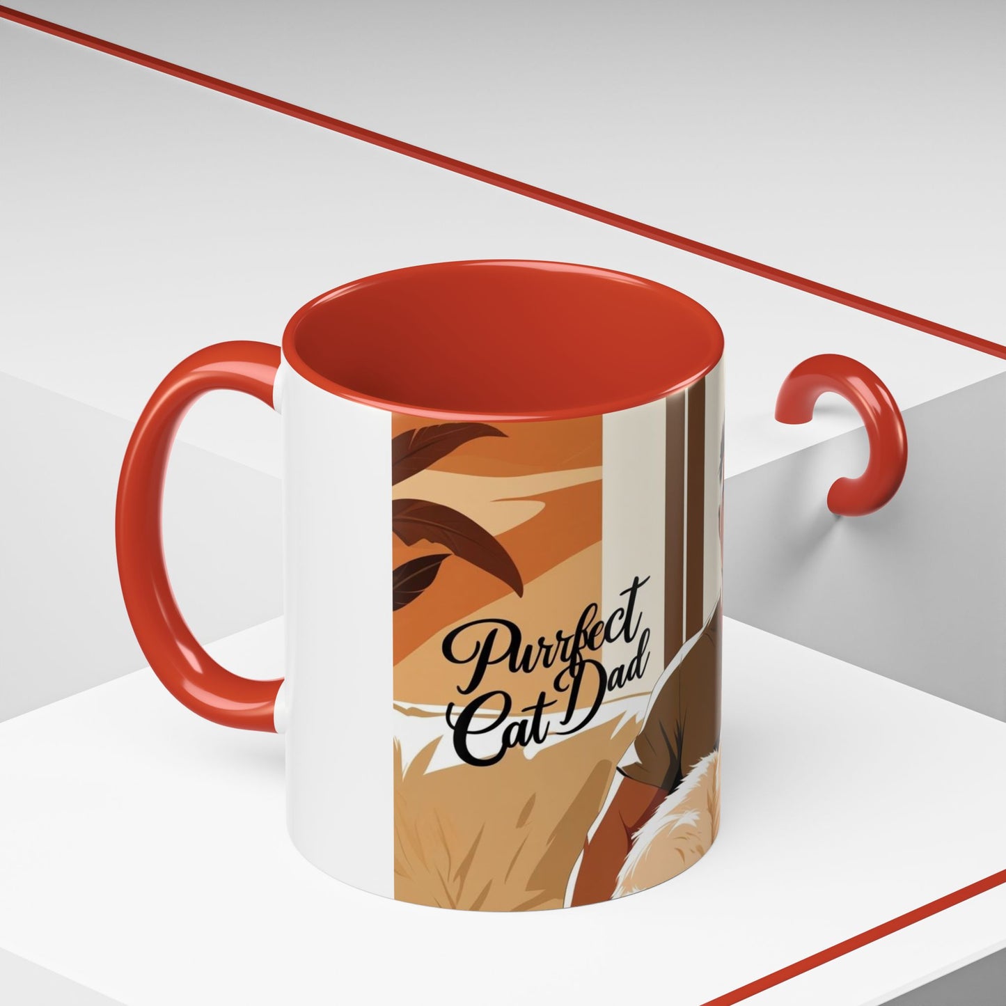 Perfect Dad Coffee Mug | Cat Lover Gift | Fun Mug for Dad | Personalized Drinkware | Fathers Day Gift Idea | Coffee Cup for Cat Dads
