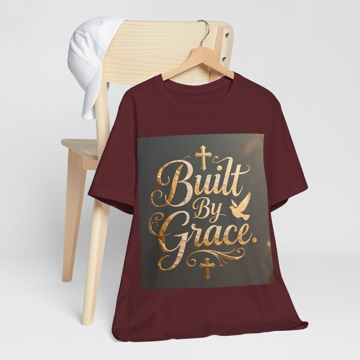 Built By Grace T‑Shirt — Christian Faith Inspirational Tee