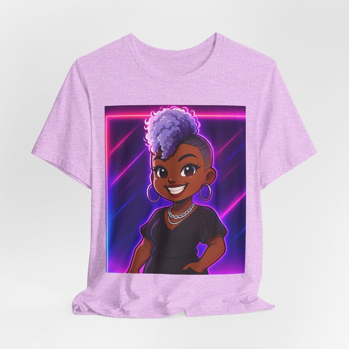Cartoon Style Unisex Tee - Hand and Heart Crafted Loved Ones Design