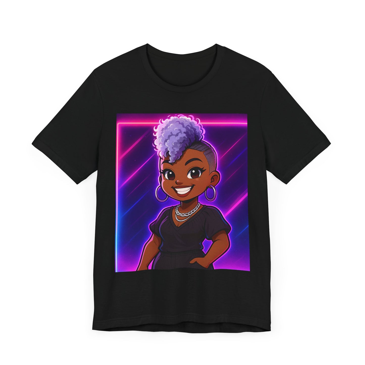 Cartoon Style Unisex Tee - Hand and Heart Crafted Loved Ones Design