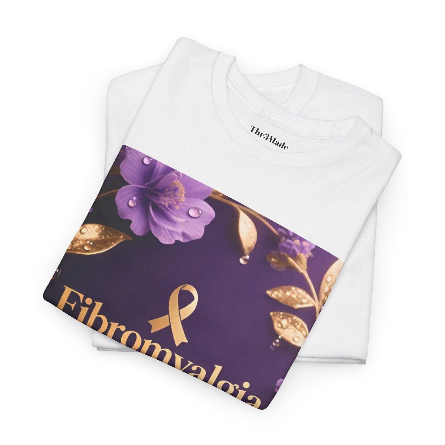 Fibromyalgia Warrior T-Shirt — Purple Ribbon Awareness Tee