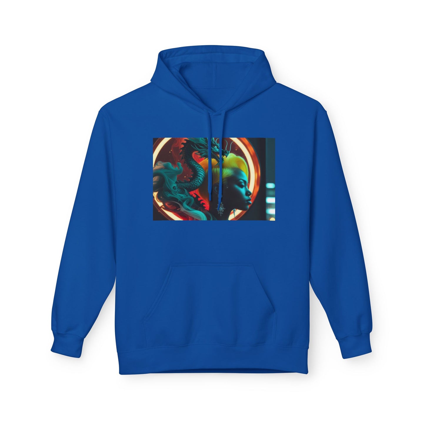 Colorful Graphic Unisex Fleece Hoodie, Cozy Layering Piece, Perfect for Casual Days, Gifts for Friends, Streetwear Essentials