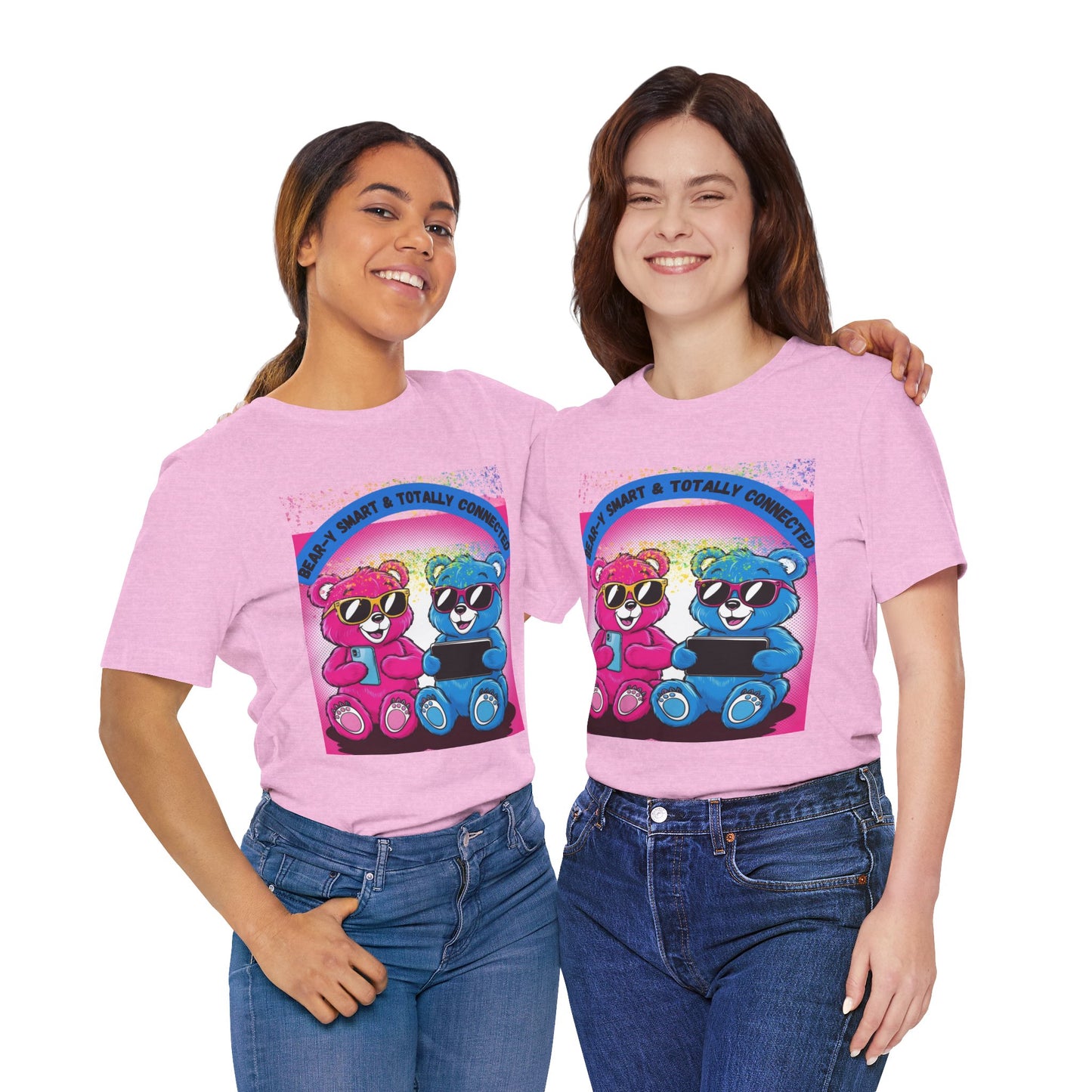 Cool Bear Graphic Tee ,Fun & Smart Unisex Short Sleeve Shirt