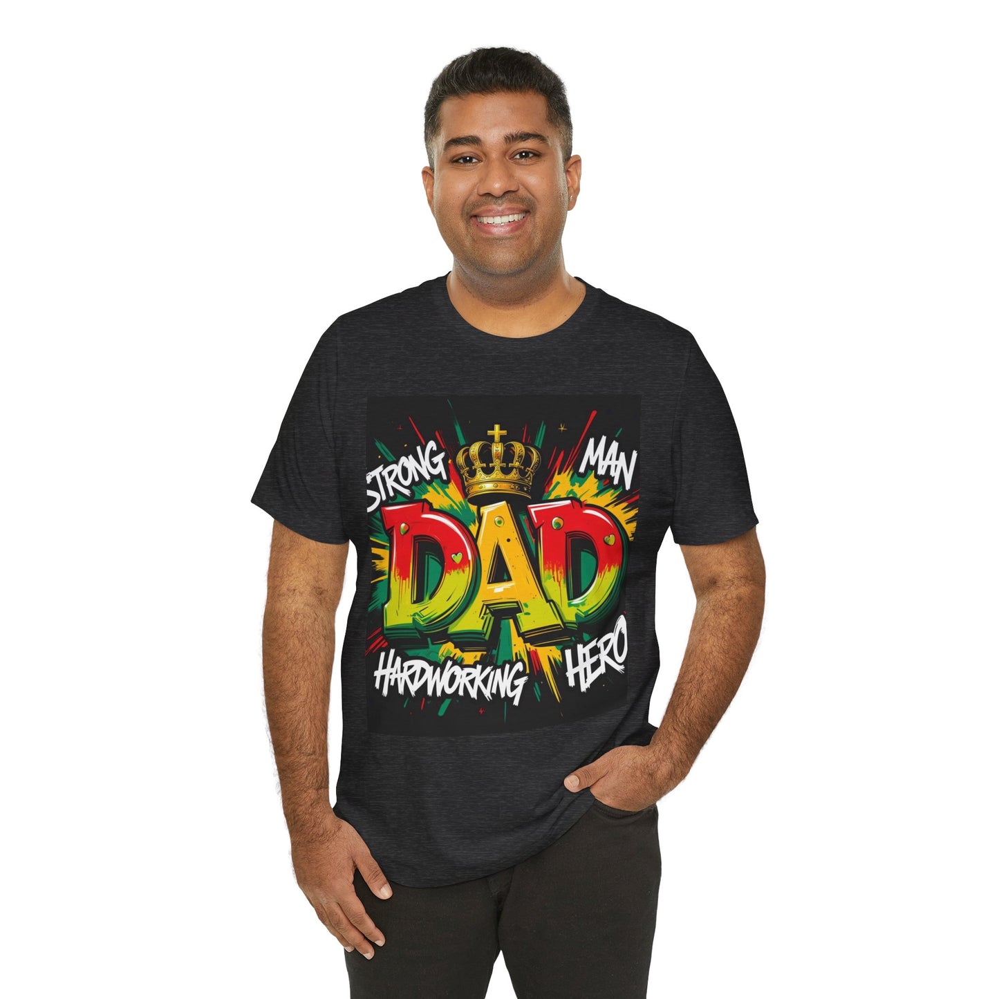 Strong Dad Graphic Tee - Perfect Father's Day Gift, Casual Summer Wear, Men's T-Shirt, Inspirational Apparel, Unique Dad Shirt