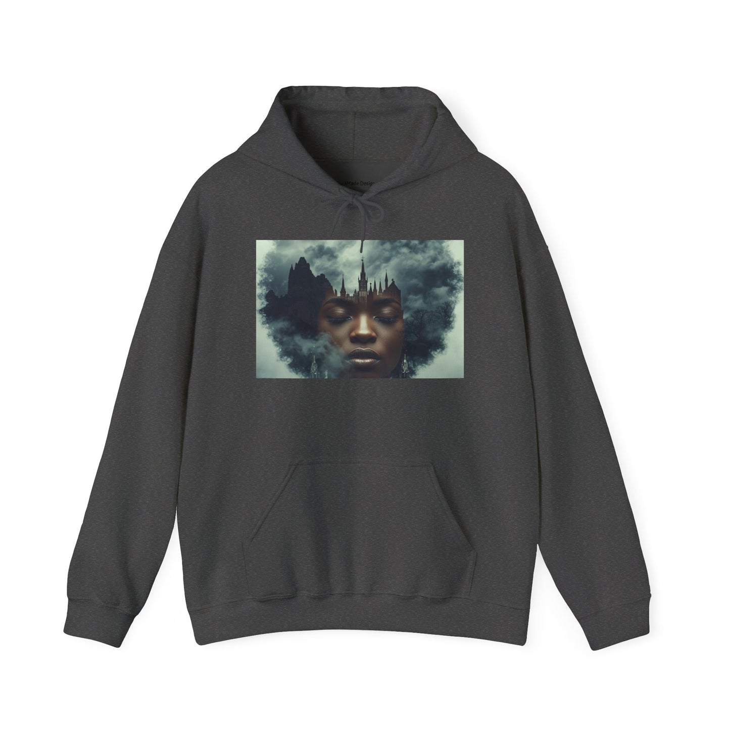 Whimsical Artistic Hoodie, Graphic Sweatshirt, Unisex Cozy Wear, Gift for Art Lovers, Casual Outfit, Cloud Art Design