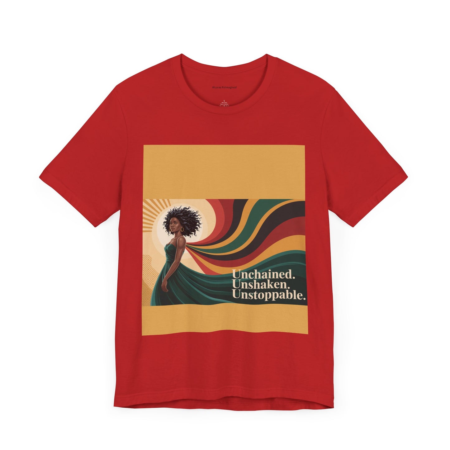Unisex Inspirational Graphic Tee - Unchained, Unshaken, Unstoppable,