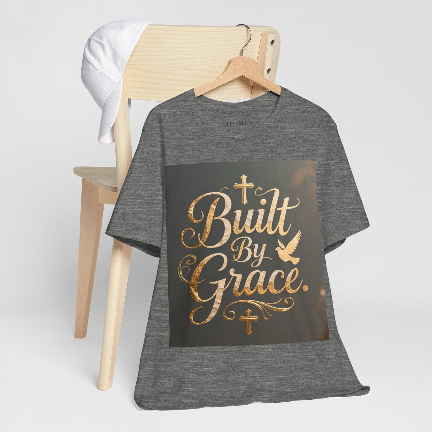 Built By Grace T‑Shirt — Christian Faith Inspirational Tee