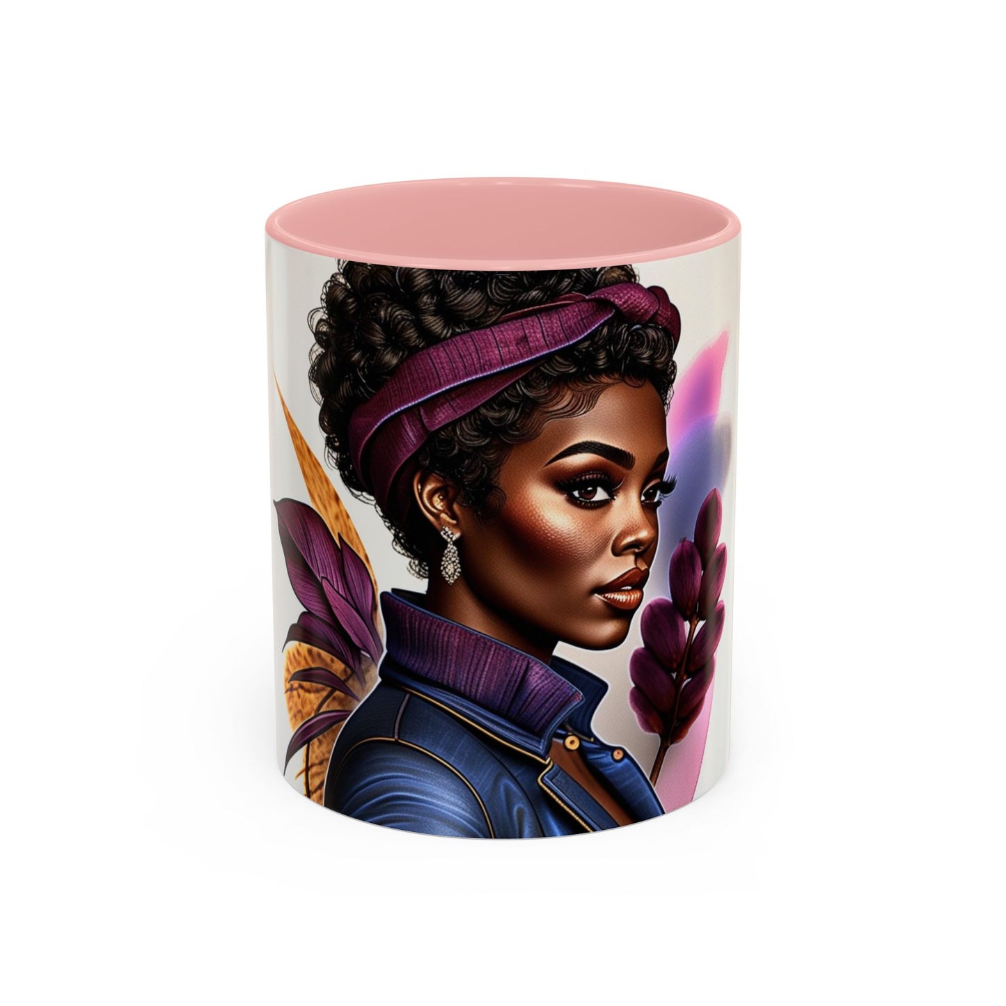 Bold Afrocentric Coffee Mug - Empowering Art for Daily Inspiration, Gift for Her, Doodle Mug, Office Decor, Unique Kitchenware