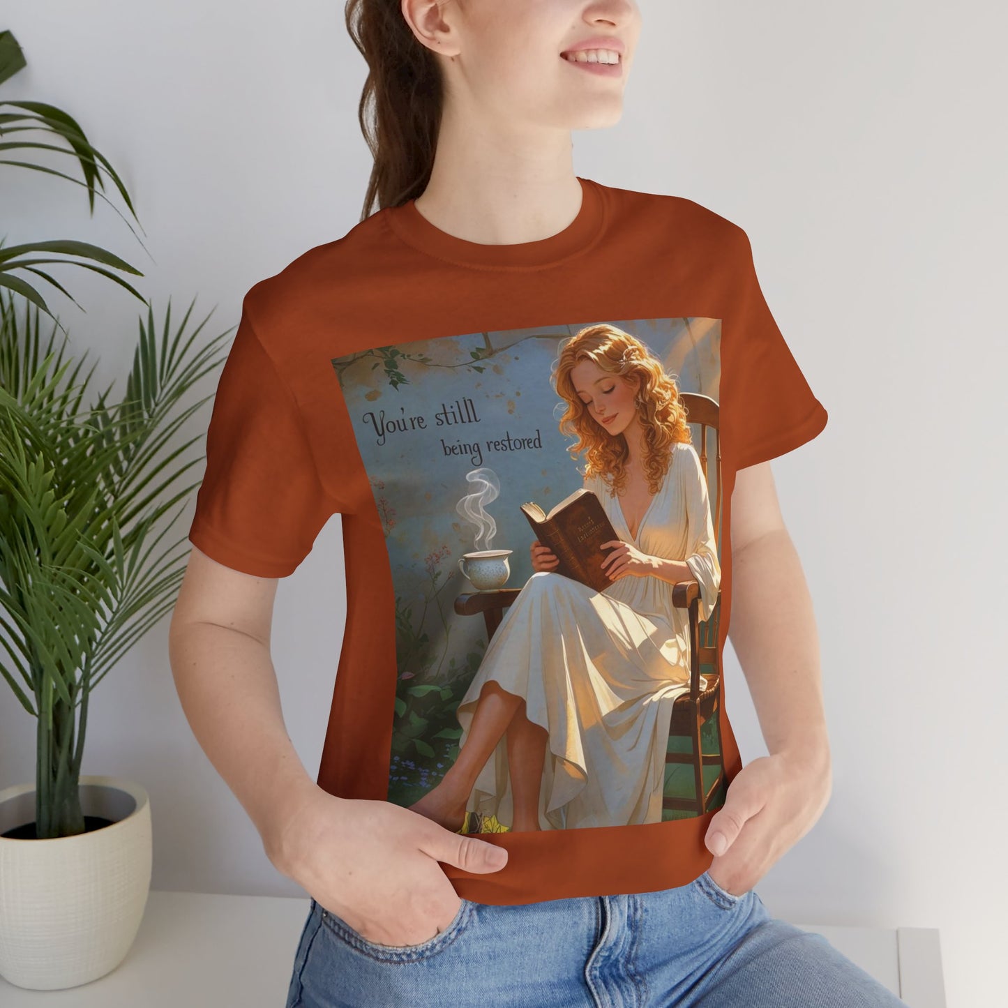 Relaxed Reading Tee - Vintage Aesthetic Tee, Book Lover Gift, Casual Wear, Literary Shirt, Cozy Fashion, women empowerment
