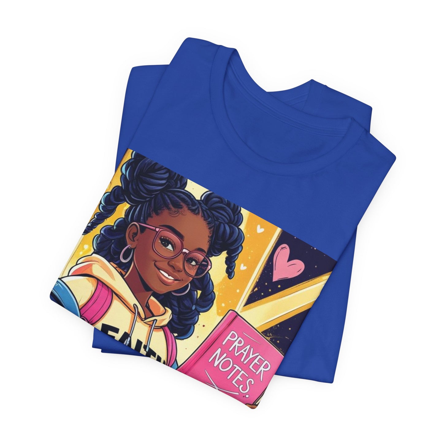 Faith Over Fear Unisex Tee - Empowering Graphic Shirt for Positivity, Inspirational Gift, Youth Apparel, Prayer Notes Design, Teen, Women