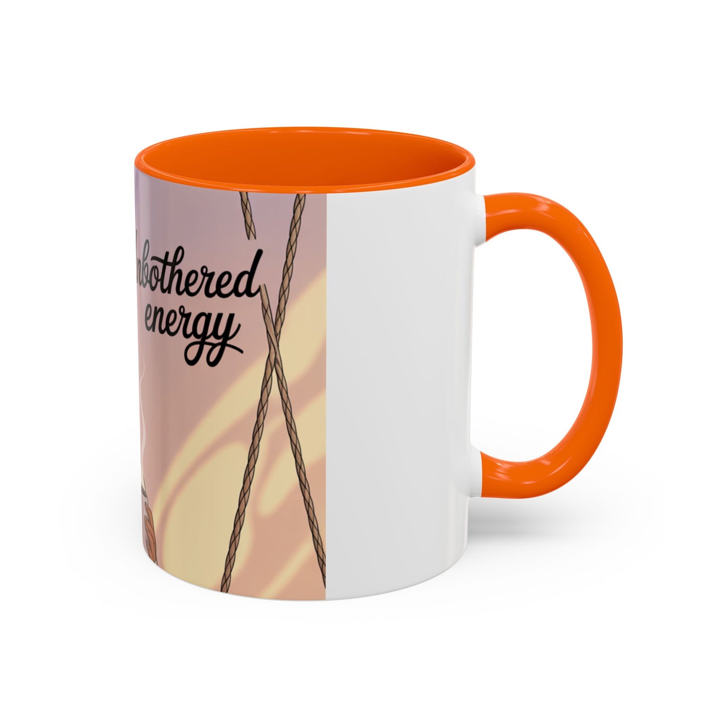 Chic Coffee Mug with Unbothered Energy Design, Trendy Mug for Coffee Lovers, Gift for Friends, Inspirational Mug, Everyday Use