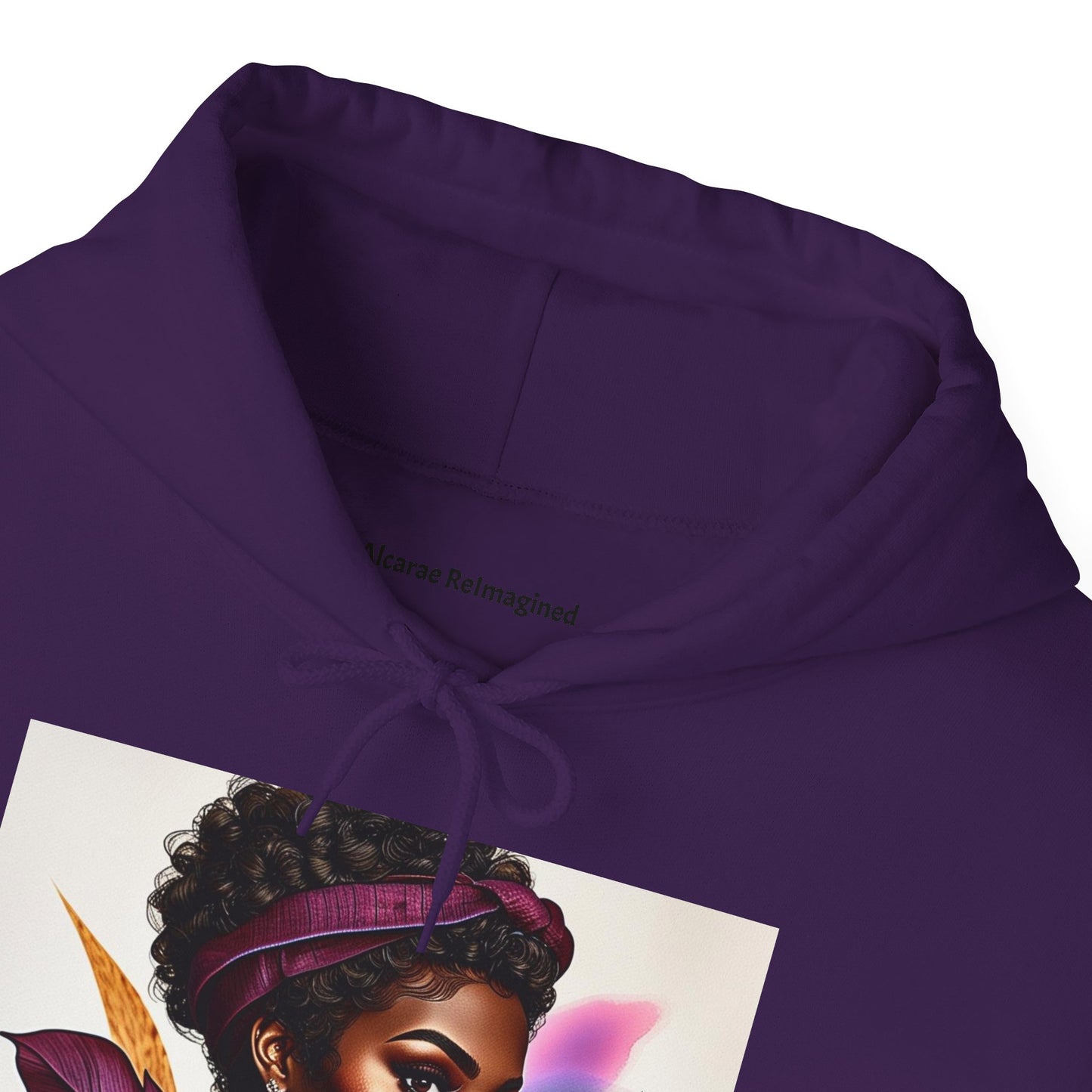Vibrant Art Hoodie, Unique Sweatshirt, Cozy Women’s Top, Stylish Gift for Her, Black Artist Design