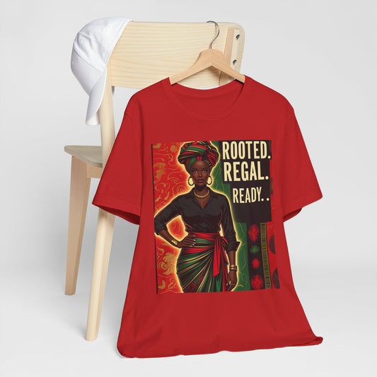 Rooted Regal Ready Unisex Jersey Tee – Celebratory Black Heritage T-Shirt, Juneteenth, Cultural Pride Apparel, Gift for Activism, History Month, [...]