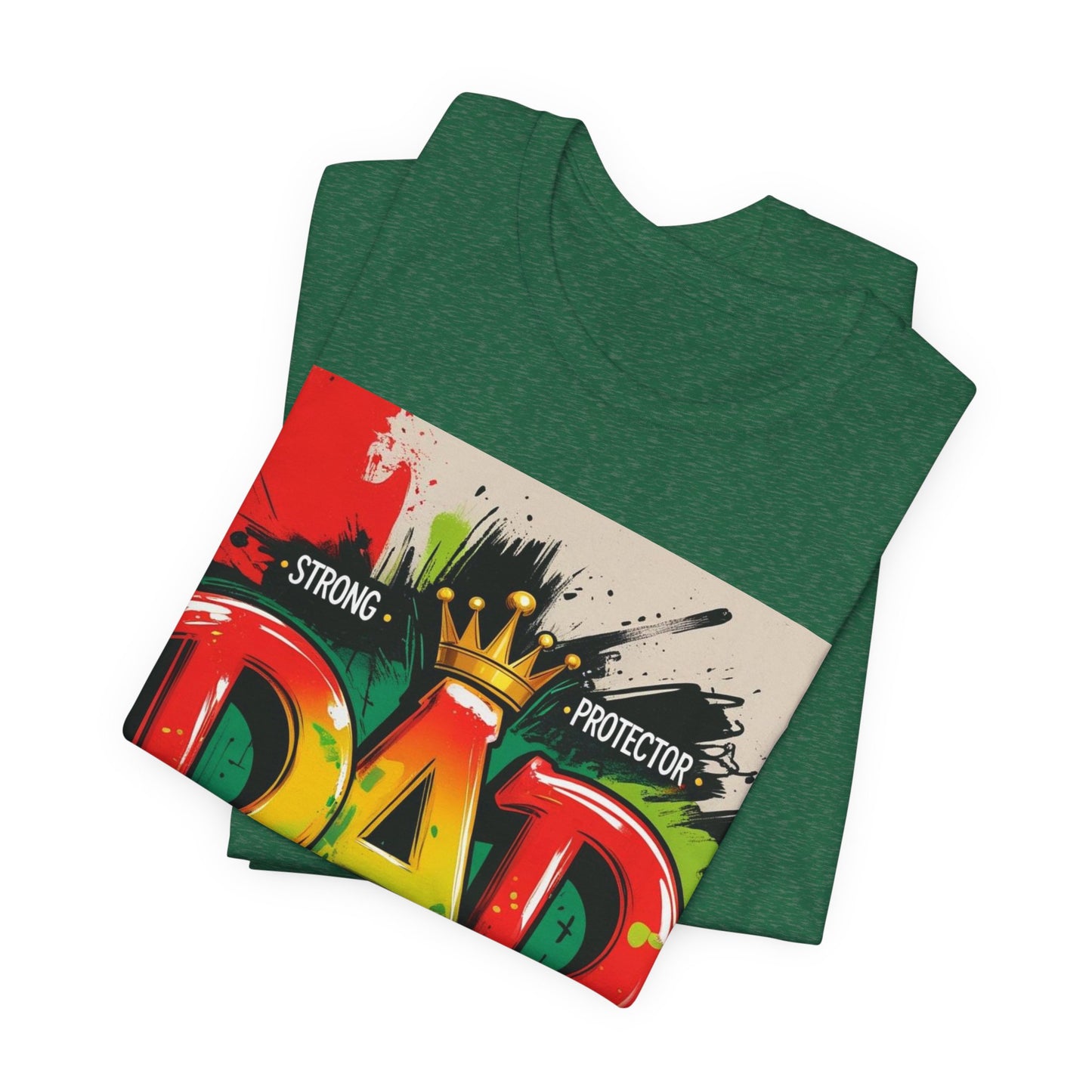 Strong Protector Dad Tee, Father's Day Gift, Dad T-Shirt, Spiritual Dad Shirt, Family Streetwear, Casual Gift for Him