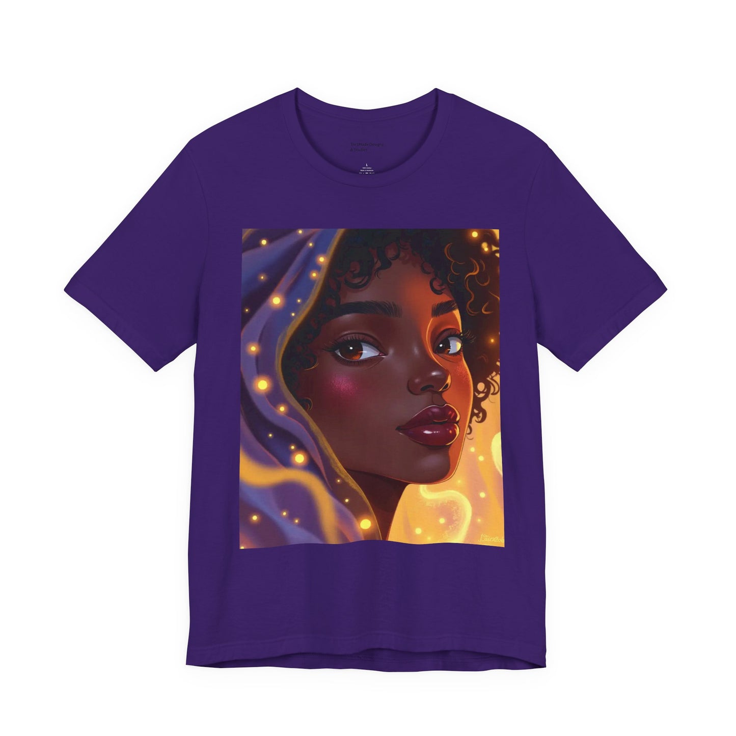 Magic Glow Art Tee, Unisex Short Sleeve Shirt, Artistic Graphic T-Shirt, Boho Style Tee, Casual Wear, Gift for Art Lovers