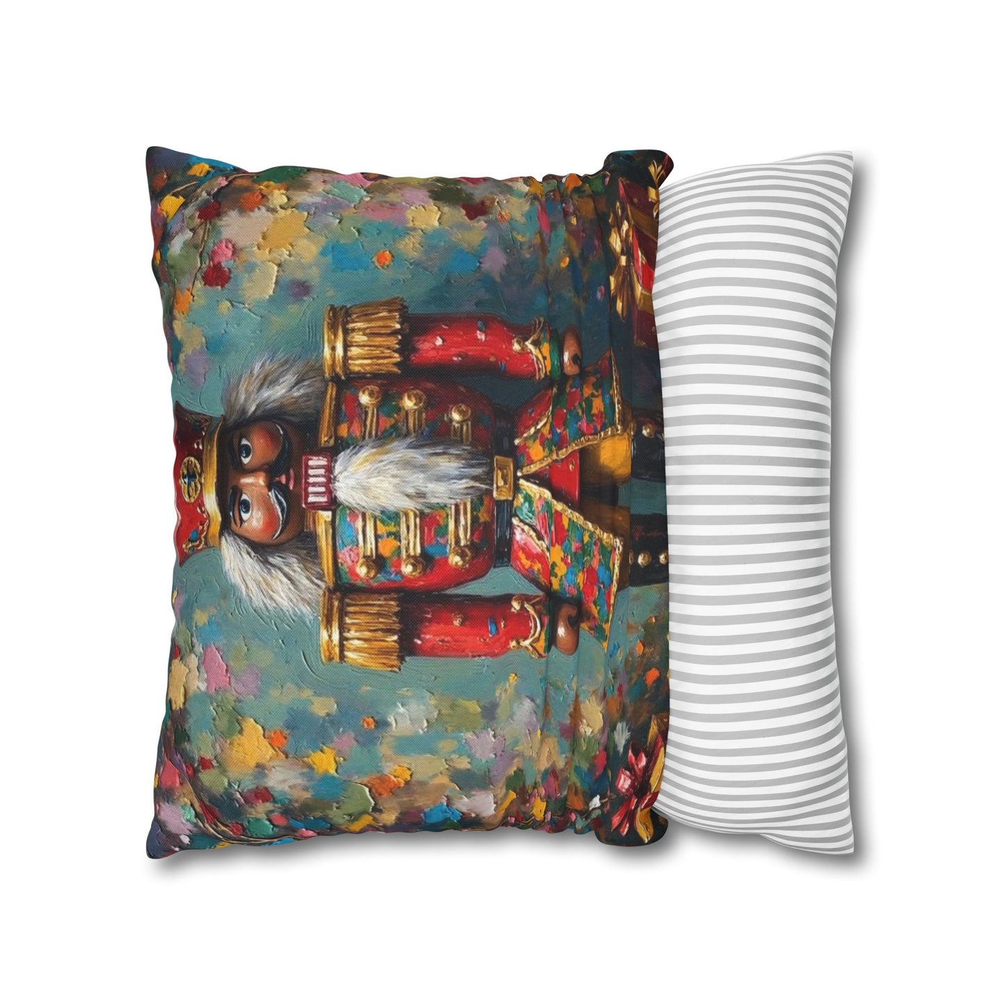 Nutcracker Decorative Pillow, Holiday Home Decor, Christmas Throw Pillow, Festive Cushion, Seasonal Accent Pillow, Gift Idea