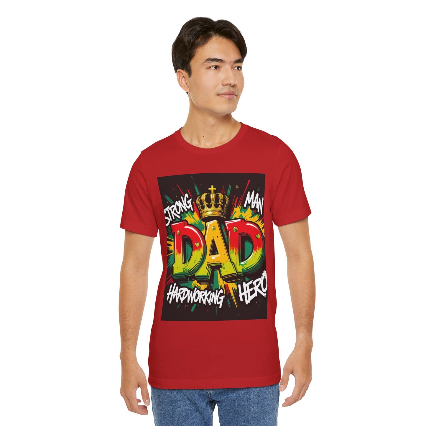 Strong Dad Graphic Tee - Perfect Father's Day Gift, Casual Summer Wear, Men's T-Shirt, Inspirational Apparel, Unique Dad Shirt