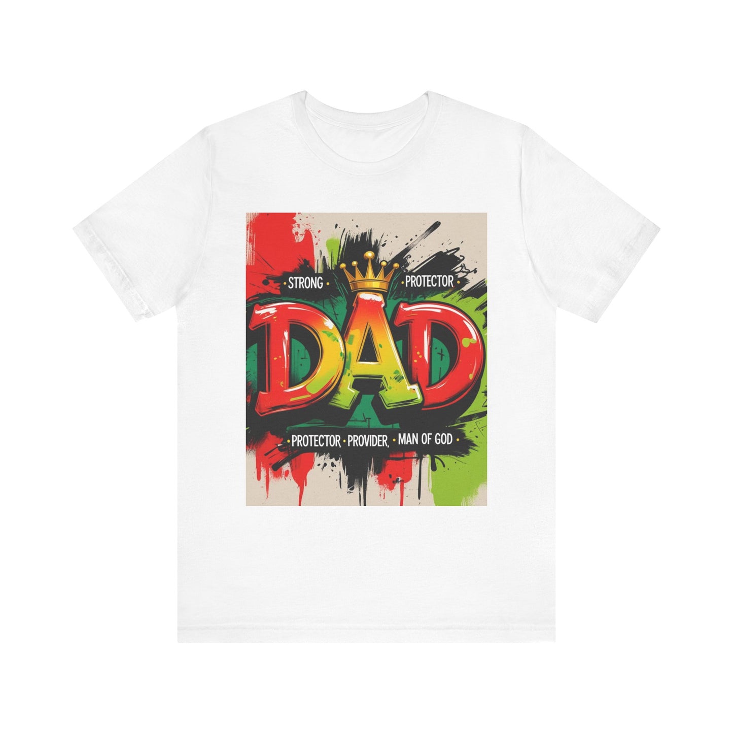 Strong Protector Dad Tee, Father's Day Gift, Dad T-Shirt, Spiritual Dad Shirt, Family Streetwear, Casual Gift for Him
