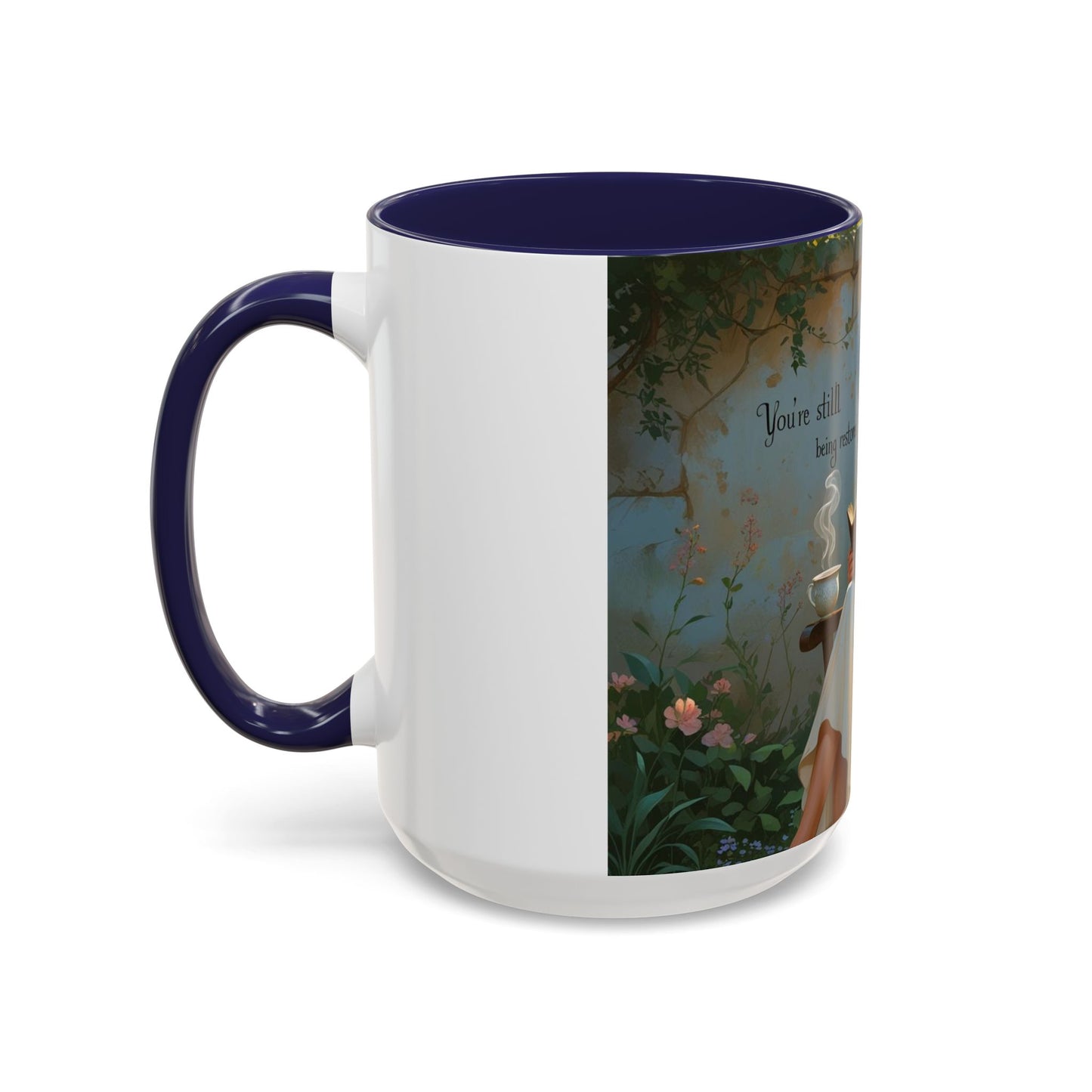 Accent Coffee Mug with Inspirational Design, Cozy Gift for Readers, Perfect for Relaxation, Home Decor, Warm Beverage Lover