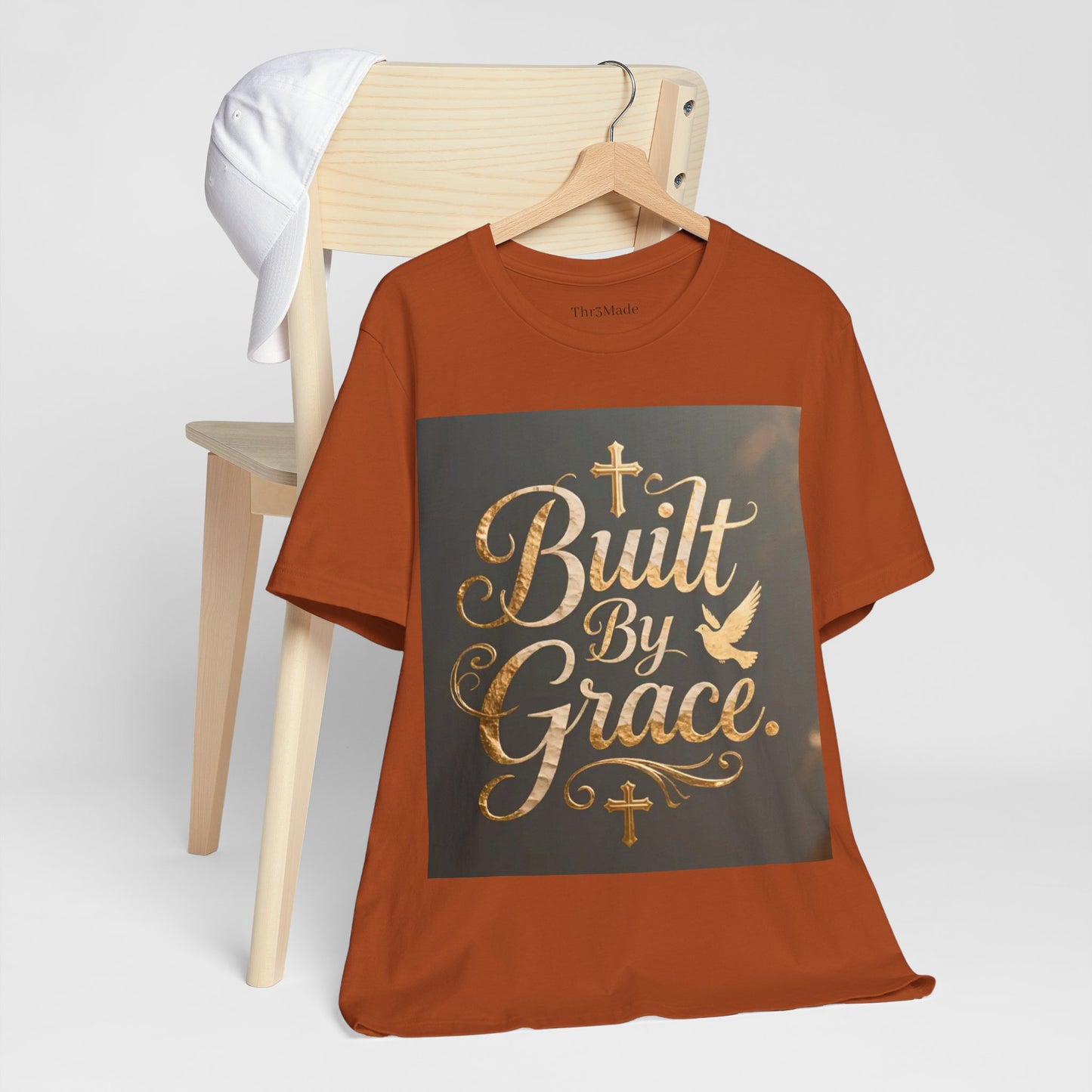 Built By Grace T‑Shirt — Christian Faith Inspirational Tee