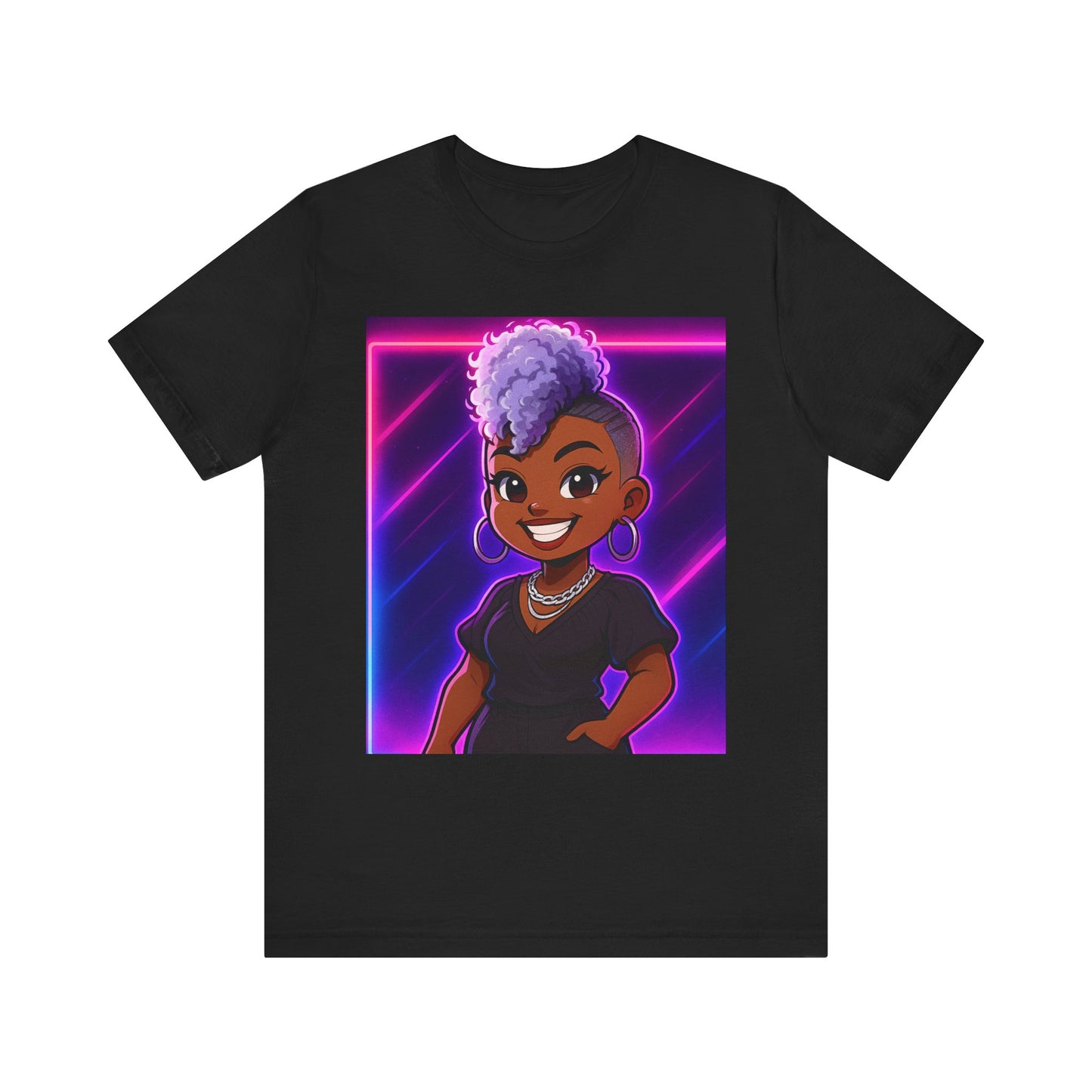 Cartoon Style Unisex Tee - Hand and Heart Crafted Loved Ones Design