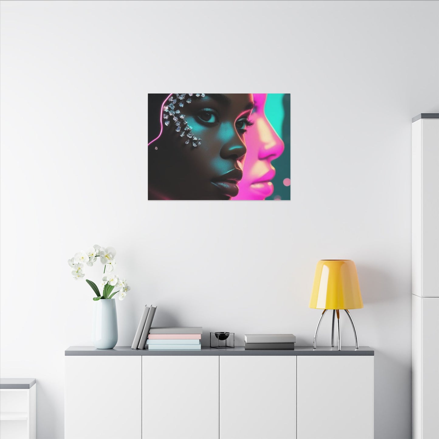 Vibrant Art Canvas Print, Wall Decor, Home Office Art, Unique Gift, Modern Design, Colorful Wall Hanging
