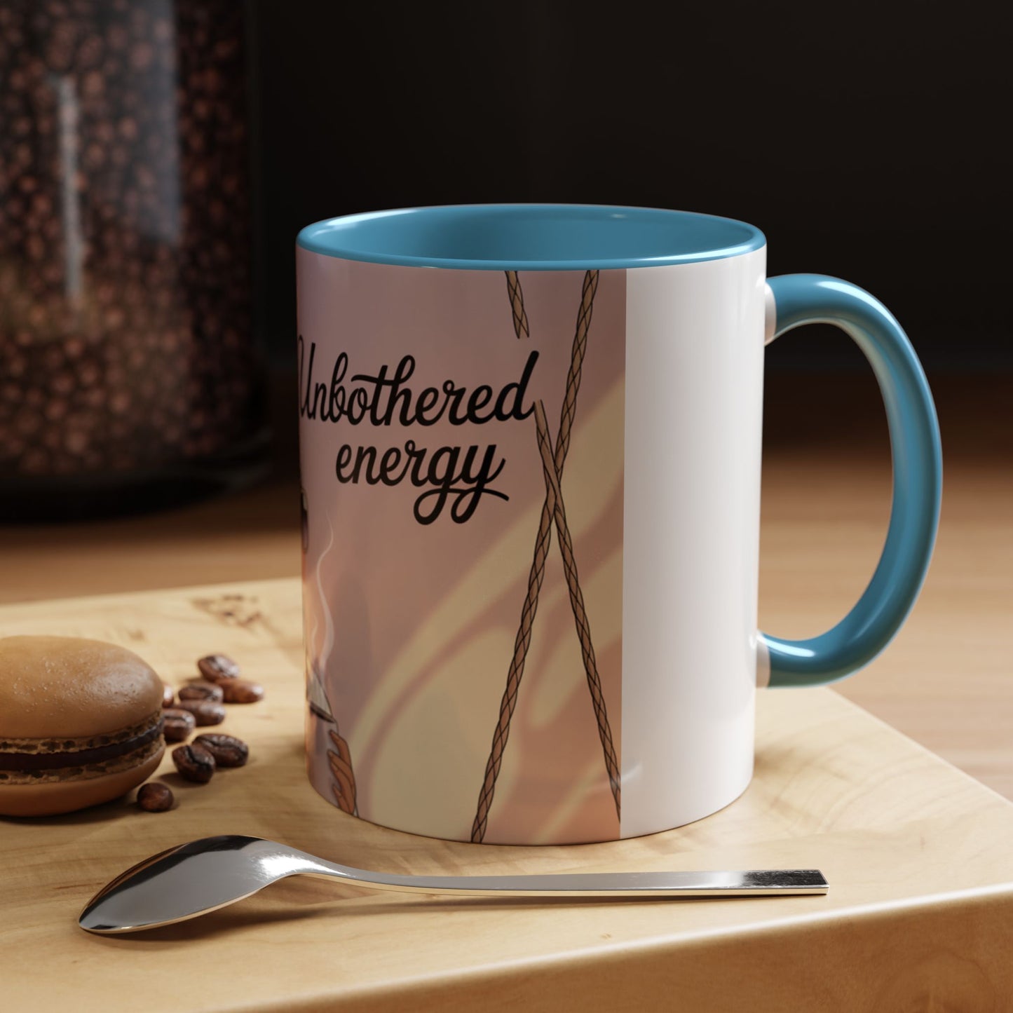 Chic Coffee Mug with Unbothered Energy Design, Trendy Mug for Coffee Lovers, Gift for Friends, Inspirational Mug, Everyday Use