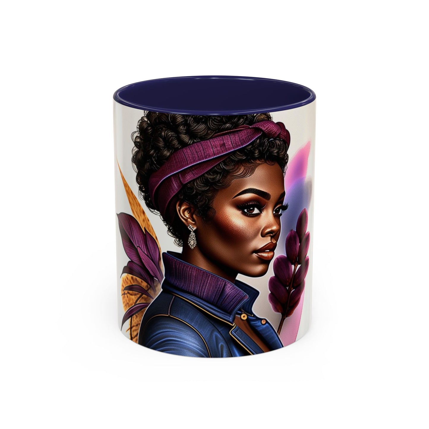 Bold Afrocentric Coffee Mug - Empowering Art for Daily Inspiration, Gift for Her, Doodle Mug, Office Decor, Unique Kitchenware