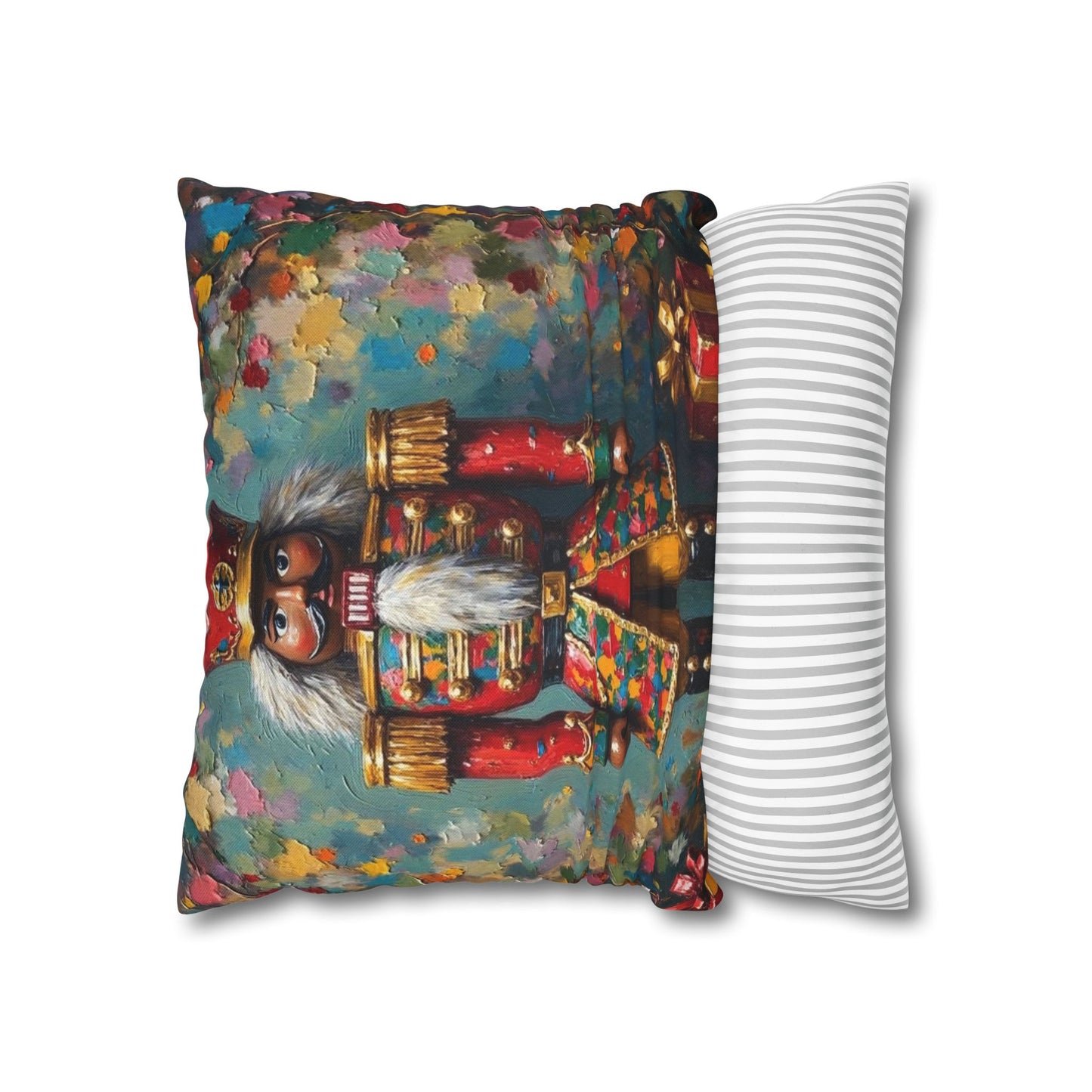 Nutcracker Decorative Pillow, Holiday Home Decor, Christmas Throw Pillow, Festive Cushion, Seasonal Accent Pillow, Gift Idea
