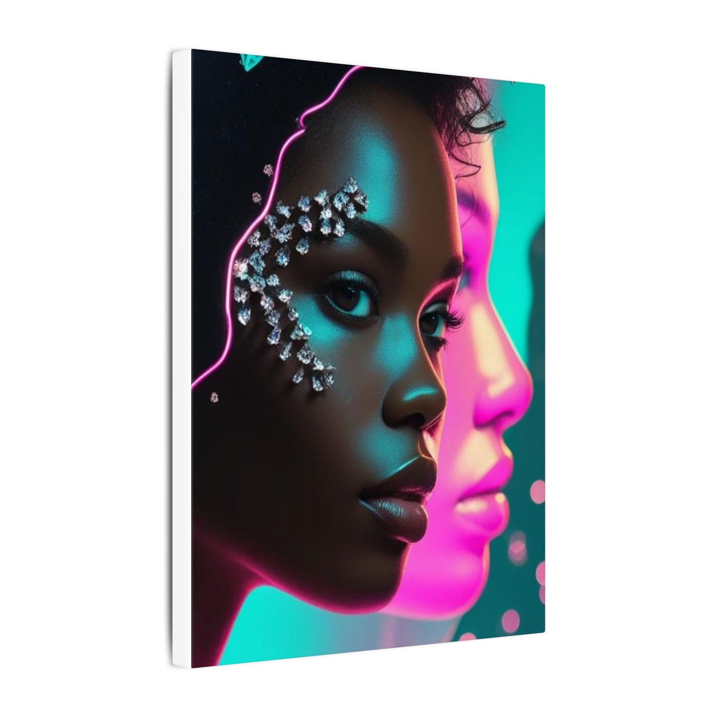 Vibrant Art Canvas Print, Wall Decor, Home Office Art, Unique Gift, Modern Design, Colorful Wall Hanging