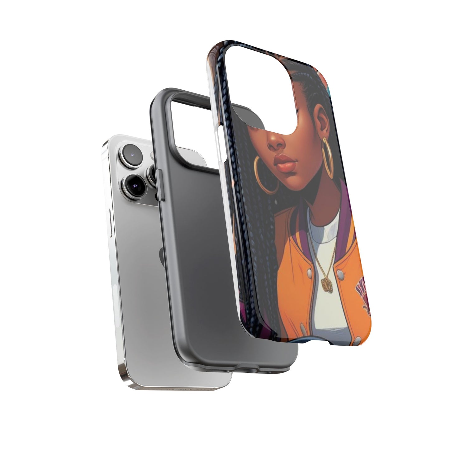 Stylish Phone Case - Urban Vibe, Tough Cases, Unique Artwork, Gifts for Teens, Trendy Accessories, Phone Protection, Girls
