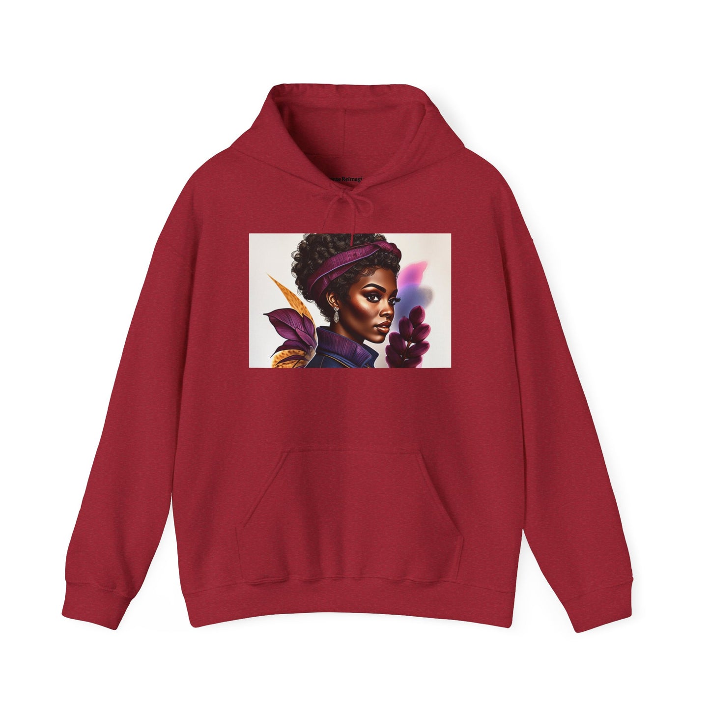 Vibrant Art Hoodie, Unique Sweatshirt, Cozy Women’s Top, Stylish Gift for Her, Black Artist Design