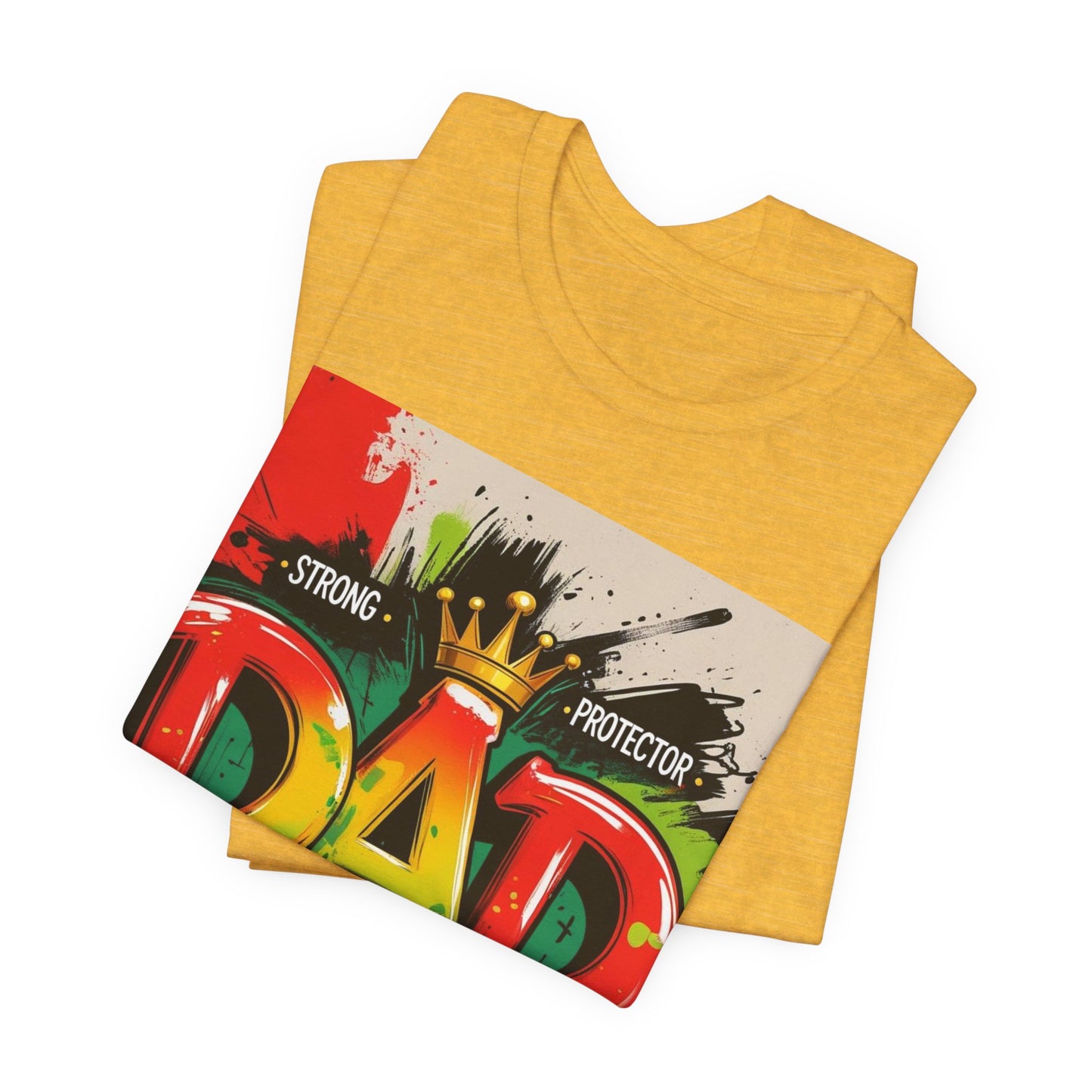 Strong Protector Dad Tee, Father's Day Gift, Dad T-Shirt, Spiritual Dad Shirt, Family Streetwear, Casual Gift for Him
