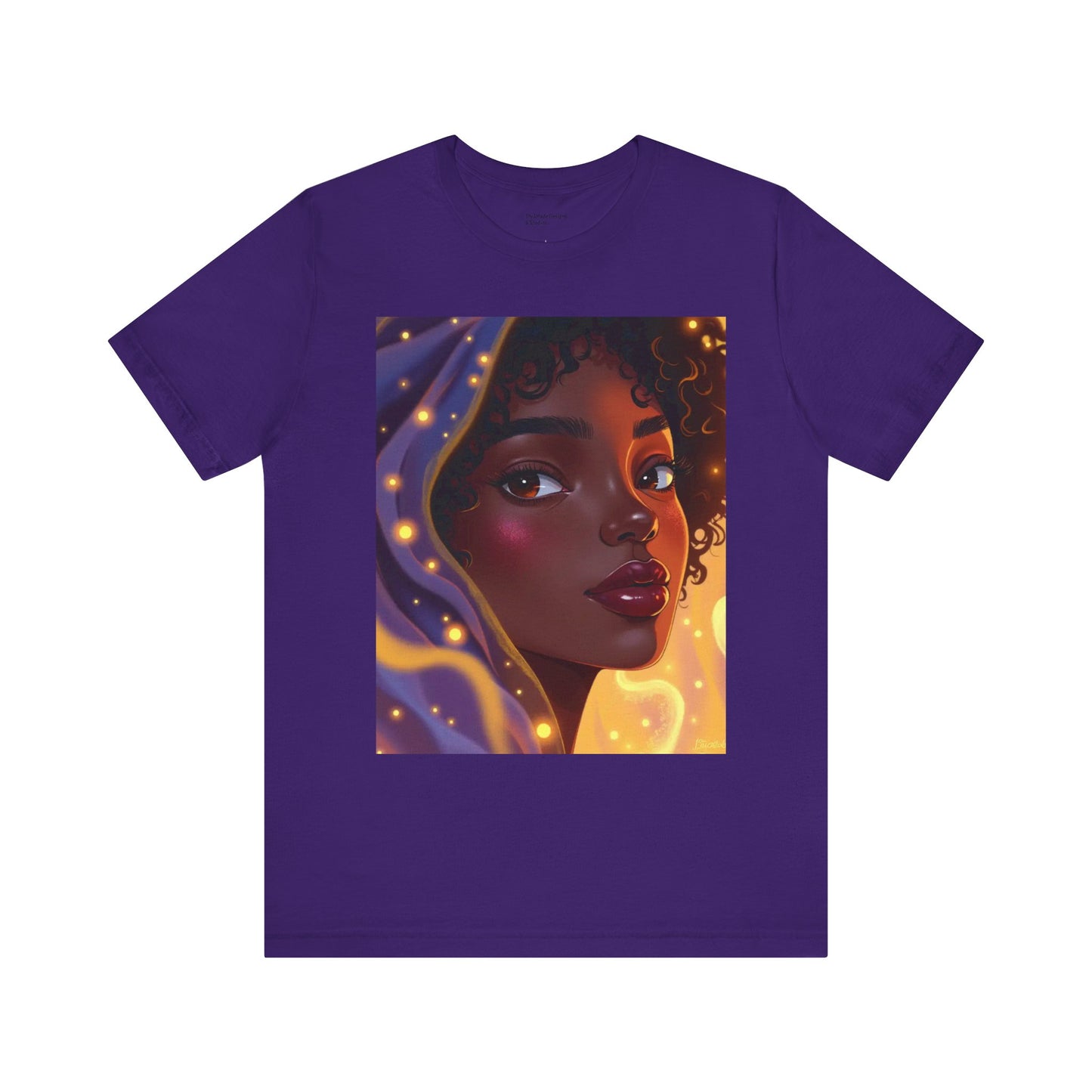 Magic Glow Art Tee, Unisex Short Sleeve Shirt, Artistic Graphic T-Shirt, Boho Style Tee, Casual Wear, Gift for Art Lovers