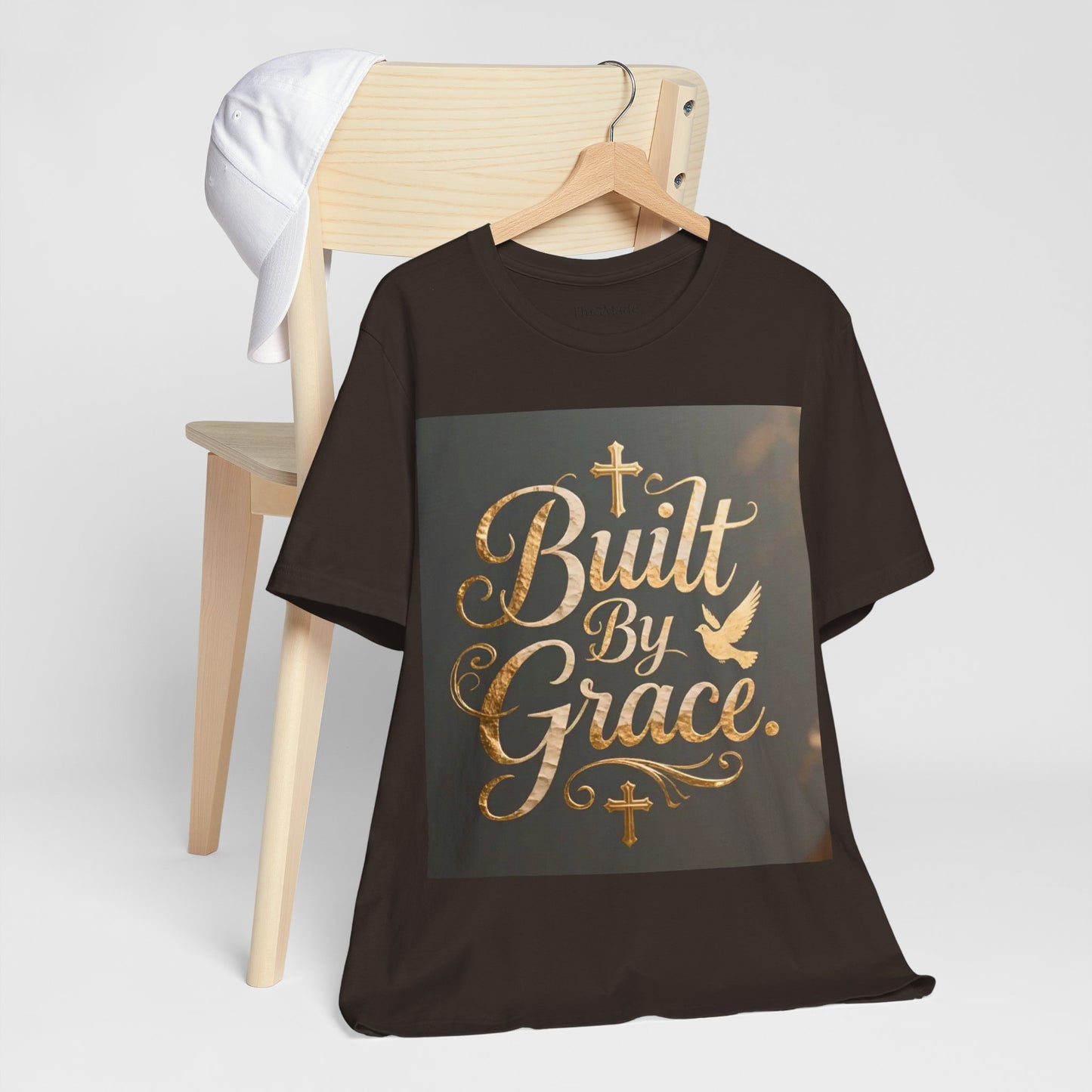 Built By Grace T‑Shirt — Christian Faith Inspirational Tee