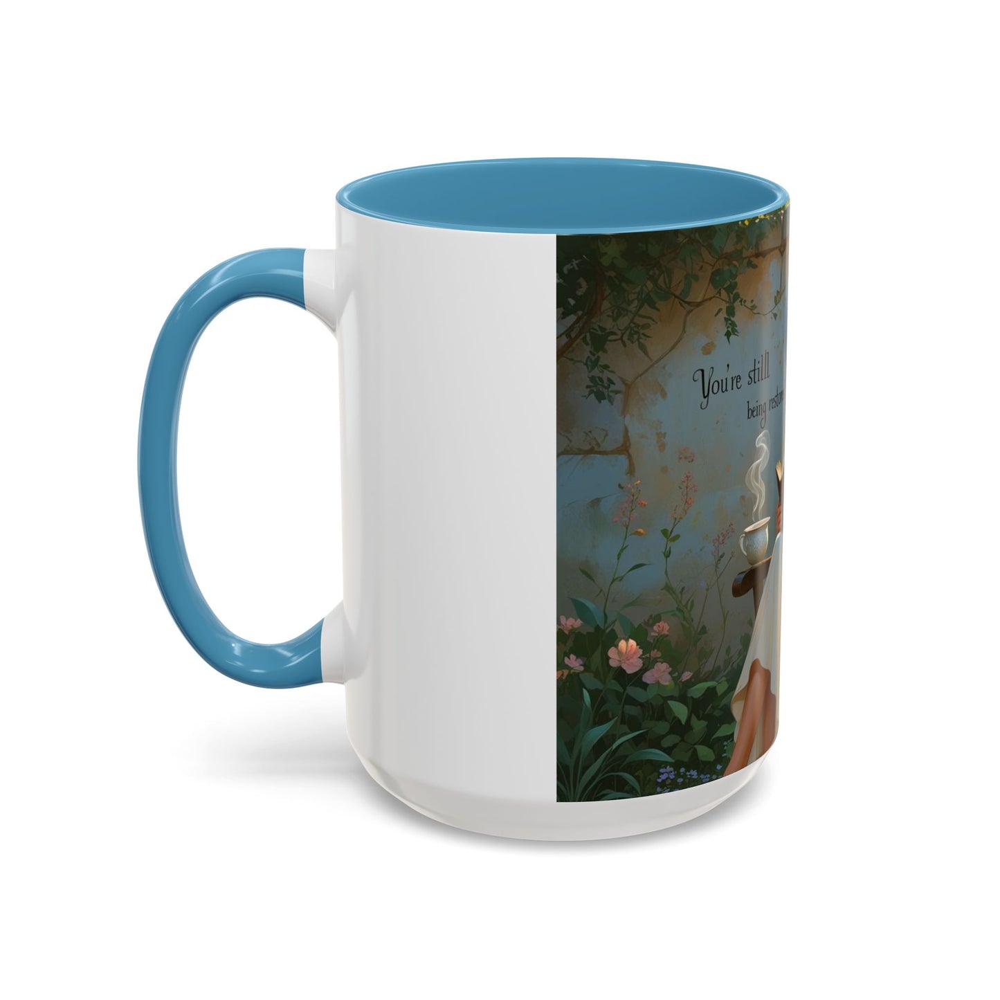 Accent Coffee Mug with Inspirational Design, Cozy Gift for Readers, Perfect for Relaxation, Home Decor, Warm Beverage Lover